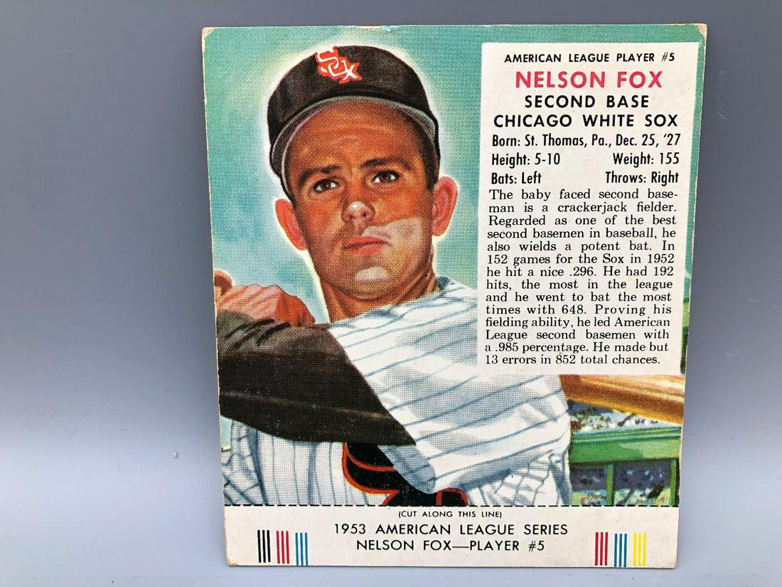 1953 Red Man Nellie Fox #5 HOF (1 of 2)