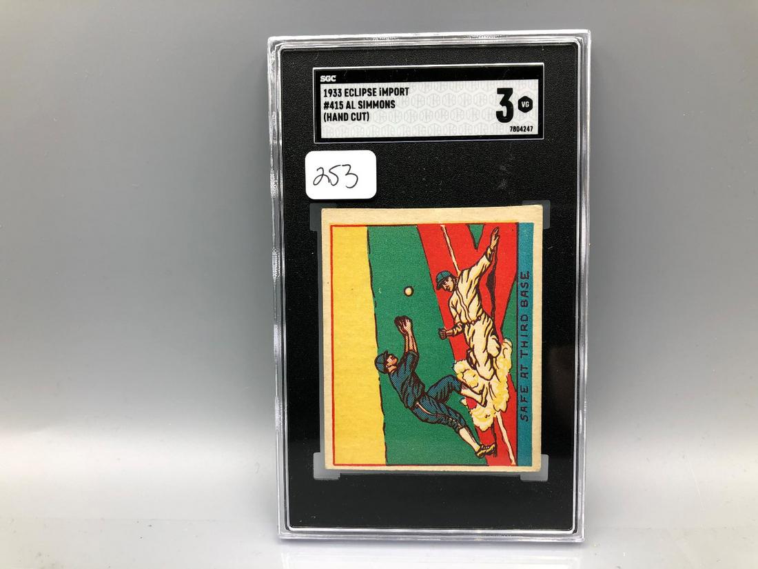 1933 Eclipse Import Al Simmons #415 SGC 3 Rare Issue (1 of 2)