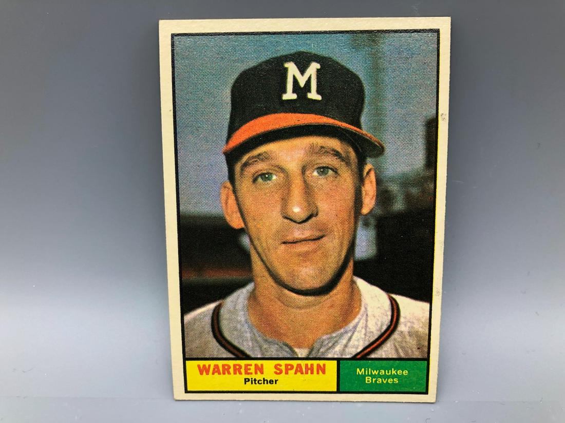 1961 Topps Warren Spahn #200 HOF (1 of 2)