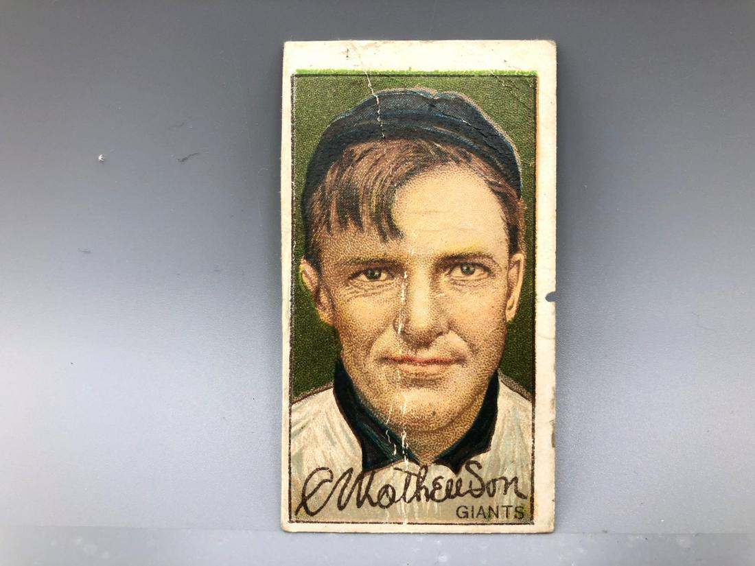 1912 T202 Hassan Christy Mathewson End of a Panel (1 of 2)