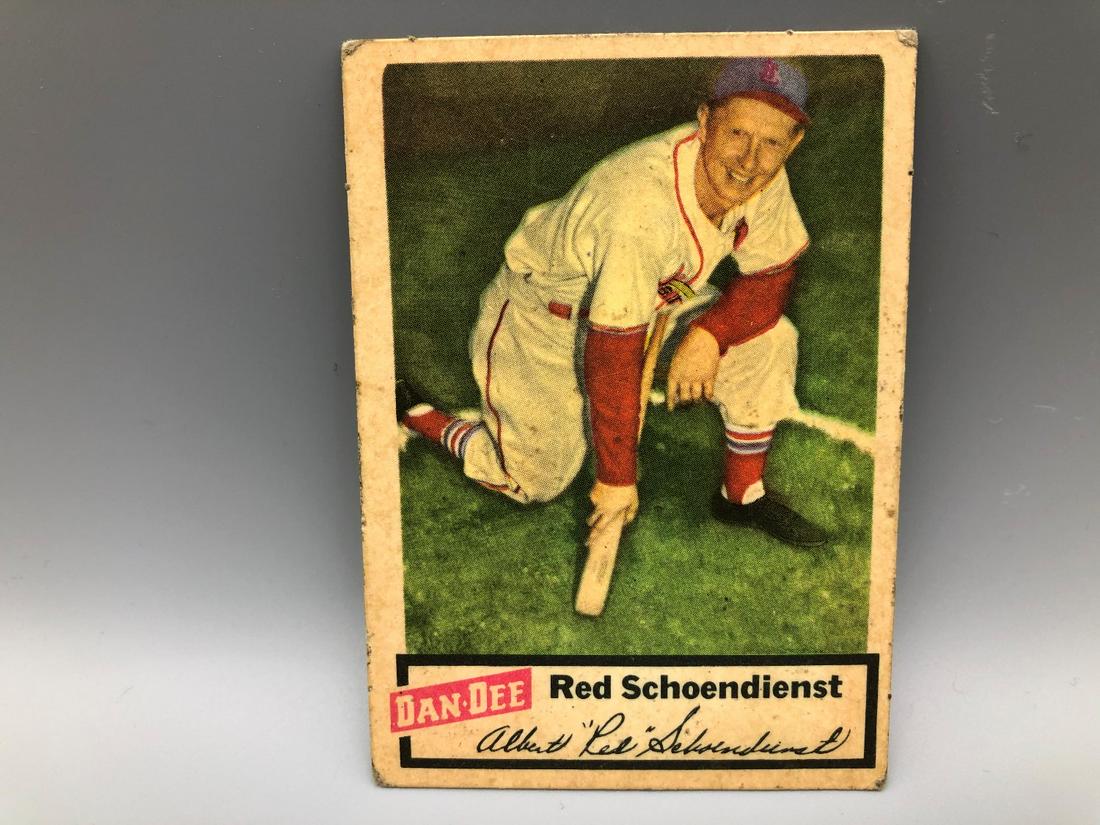 1954 Dan Dee Al Schoendienst HOF Scarce Issue (1 of 2)