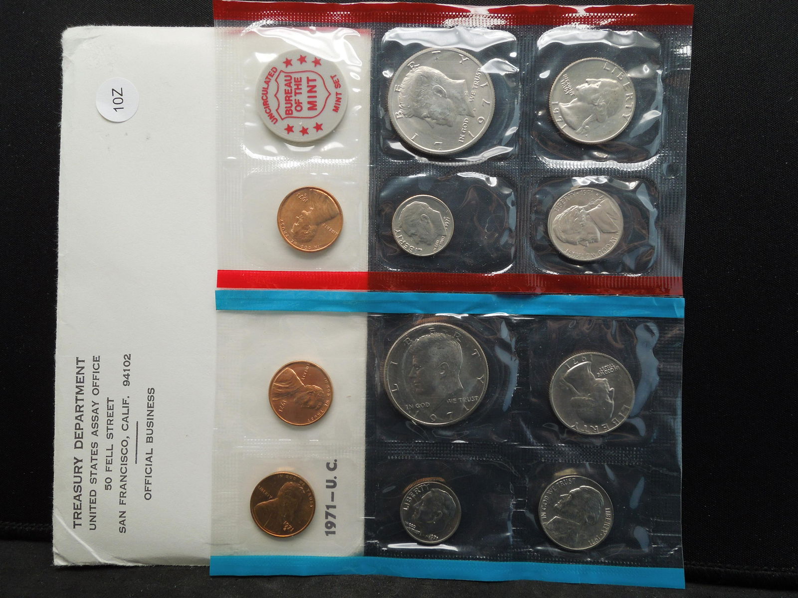 1971 PD US Mint UNC Year Set (1 of 6)