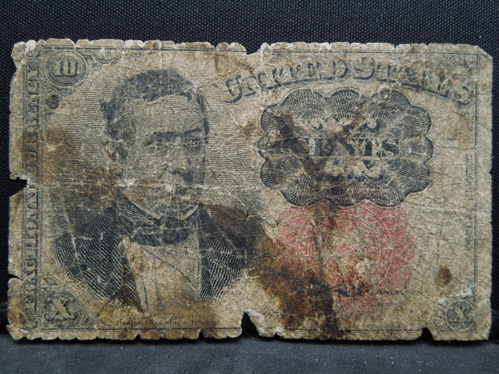 Unknown Date Ten Cent US Fractional Note (1 of 2)