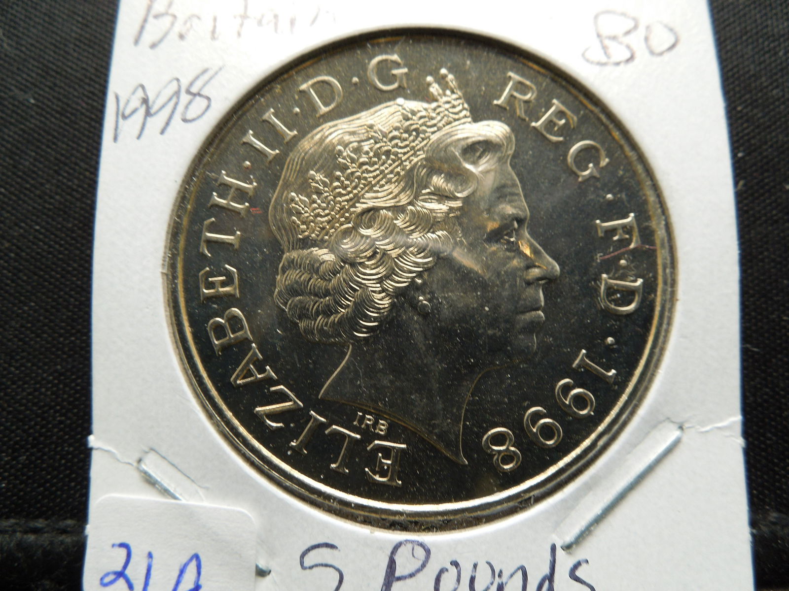 1998 Great Britain 5 Pounds.   GEM BU (1 of 3)