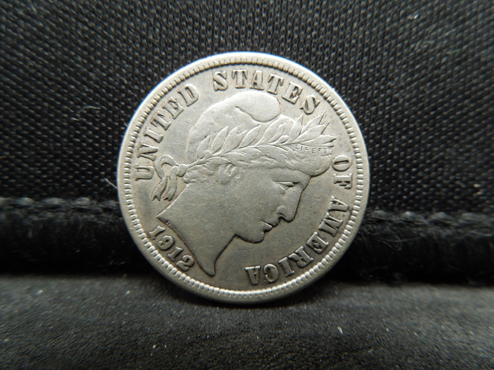 1912-D High Grade Barber Dime.  Full Bold Liberty. (1 of 2)