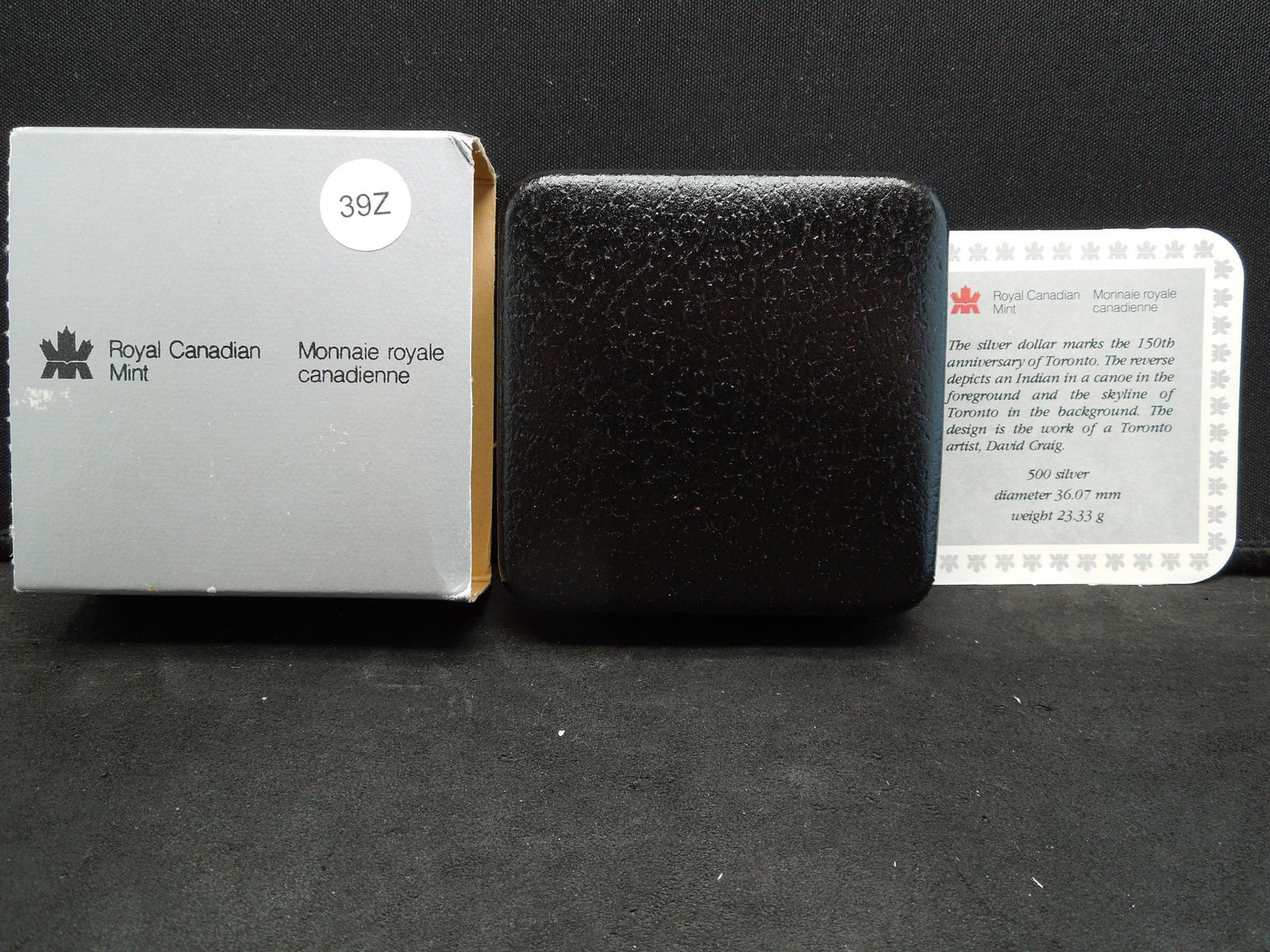 1984 Toronto 150th Anniversary Silver Dollar With COA (1 of 4)