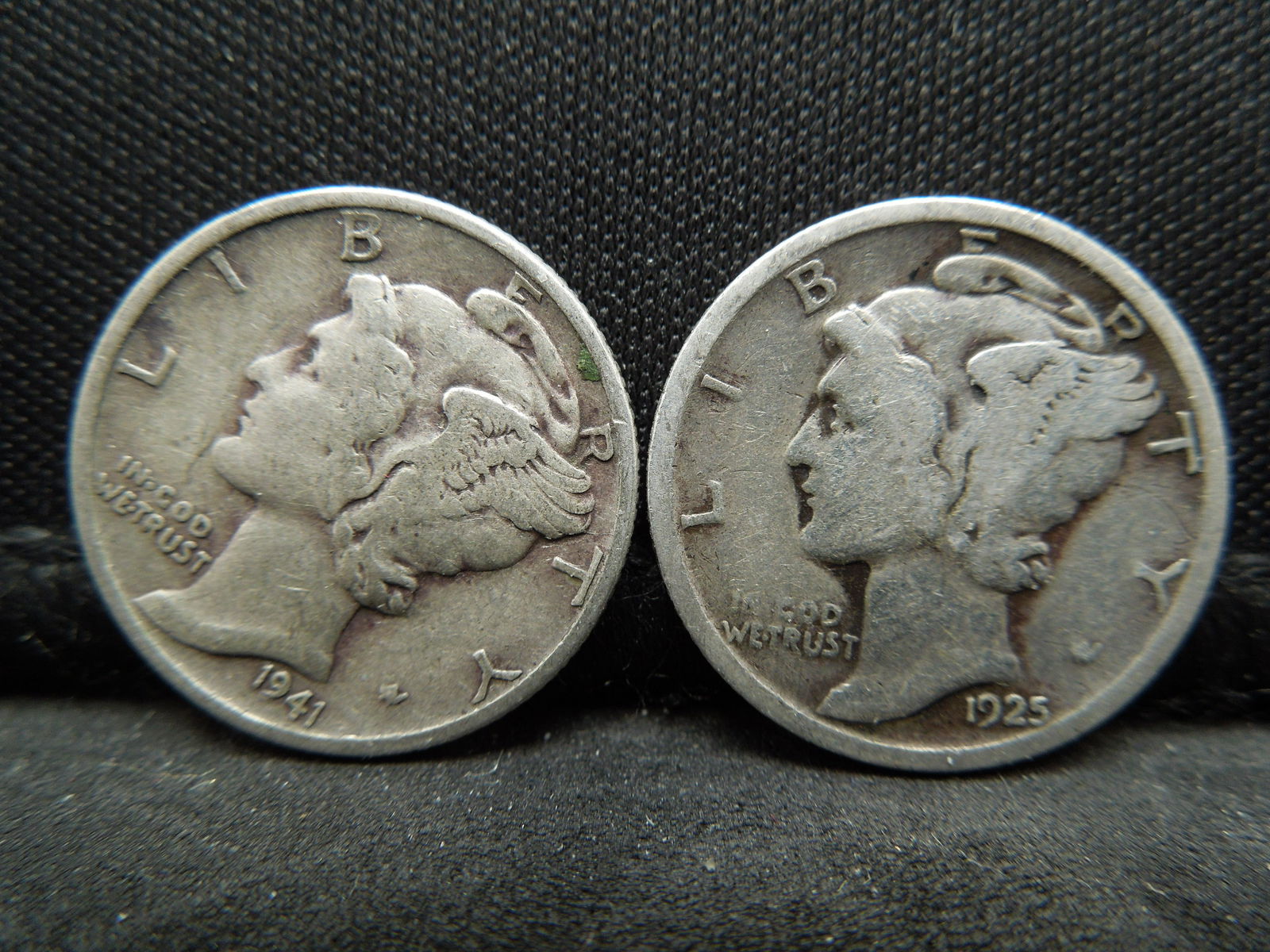 1925 & 1941-D SILVER (90%) MERCURY DIMES! (1 of 2)