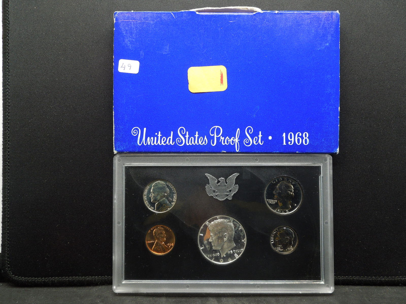 1968-S US Proof set in government box.  Has silver (1 of 3)