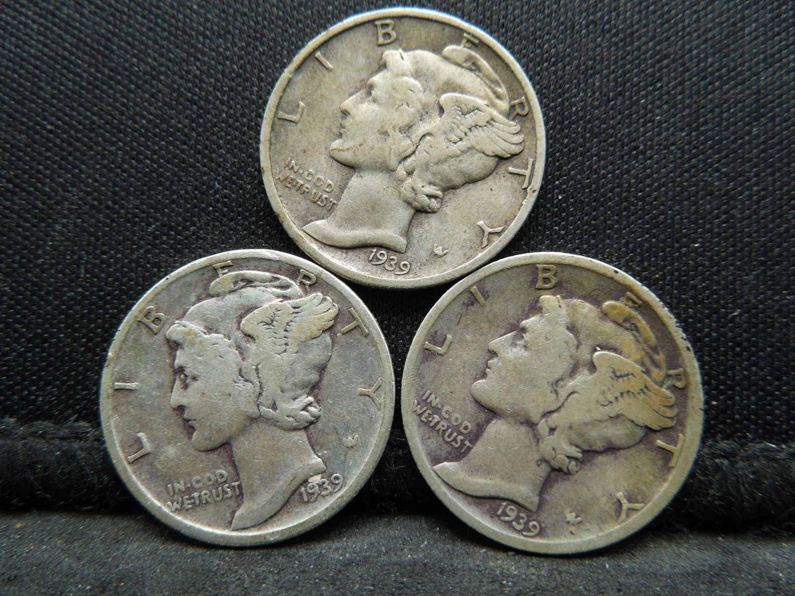 1939 PDS Mercury Dimes (1 of 2)