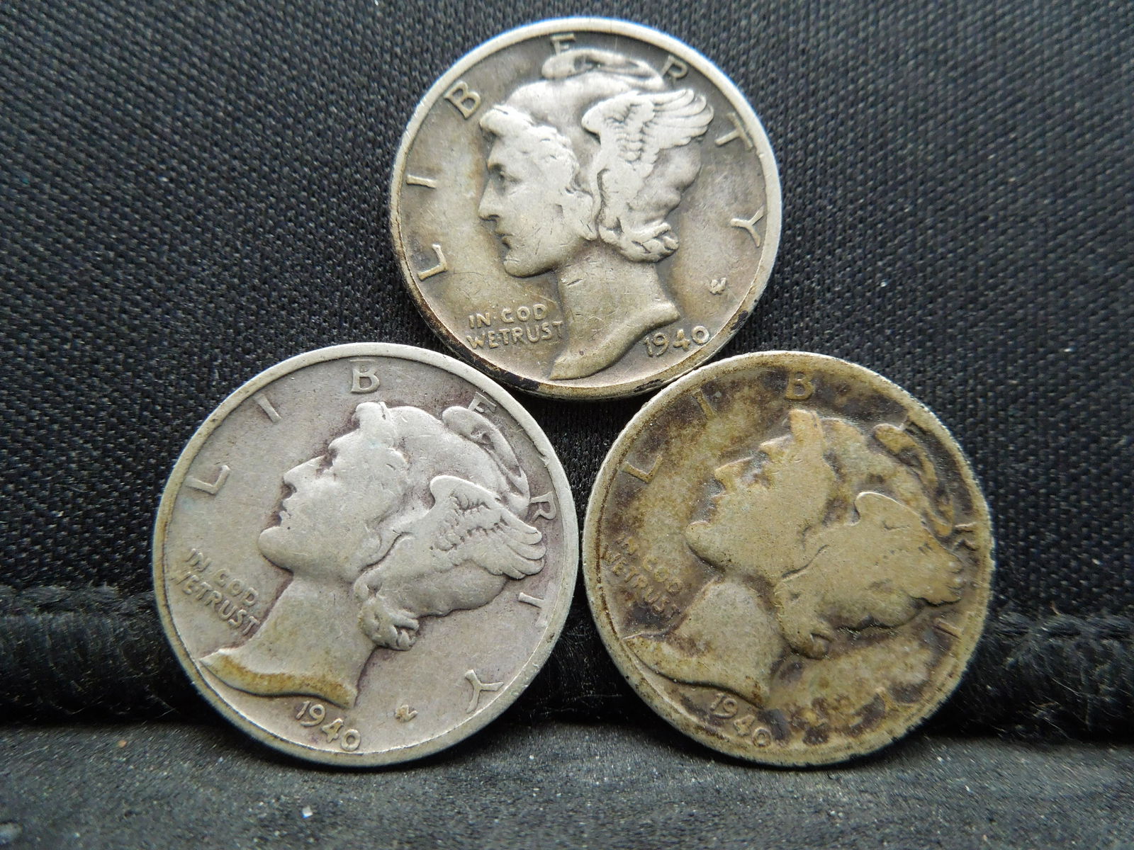1940 PDS Mercury Dimes (1 of 2)
