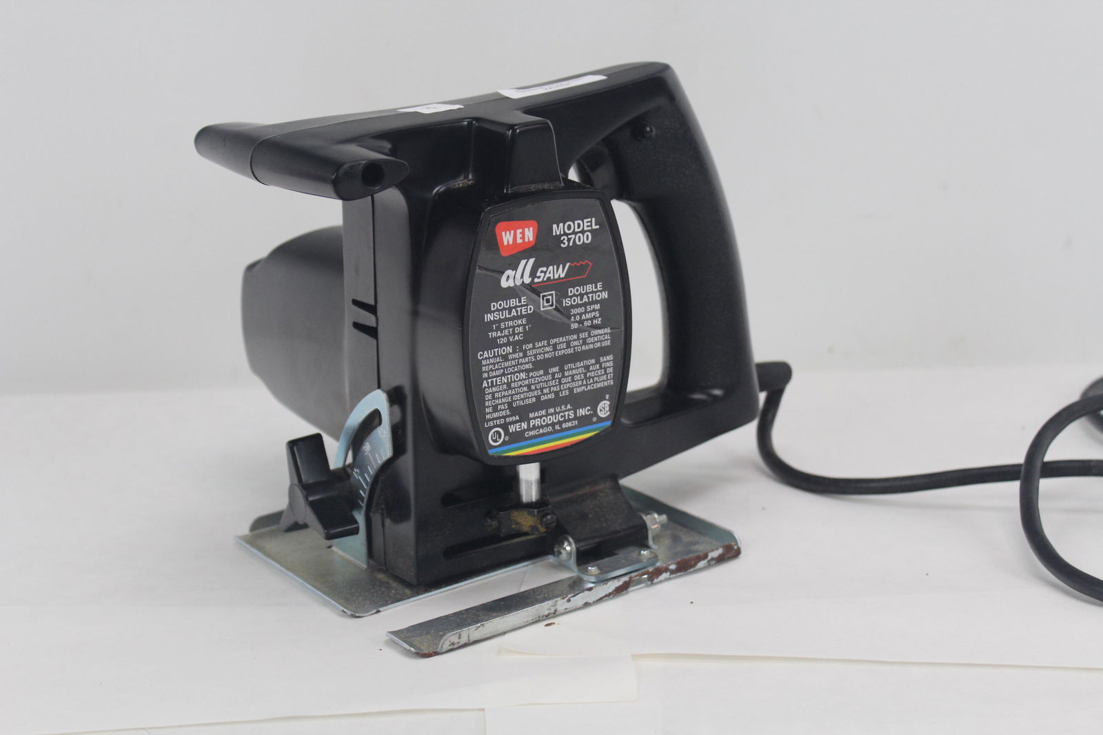 Wen Model 3700 All Saw: YES WE WILL SHIP THIS ITEM! Please read all the terms and Conditions of our auction! Please keep in mind, all items we sell are in used Condition unless otherwise stated. Expect some wear, scratches,