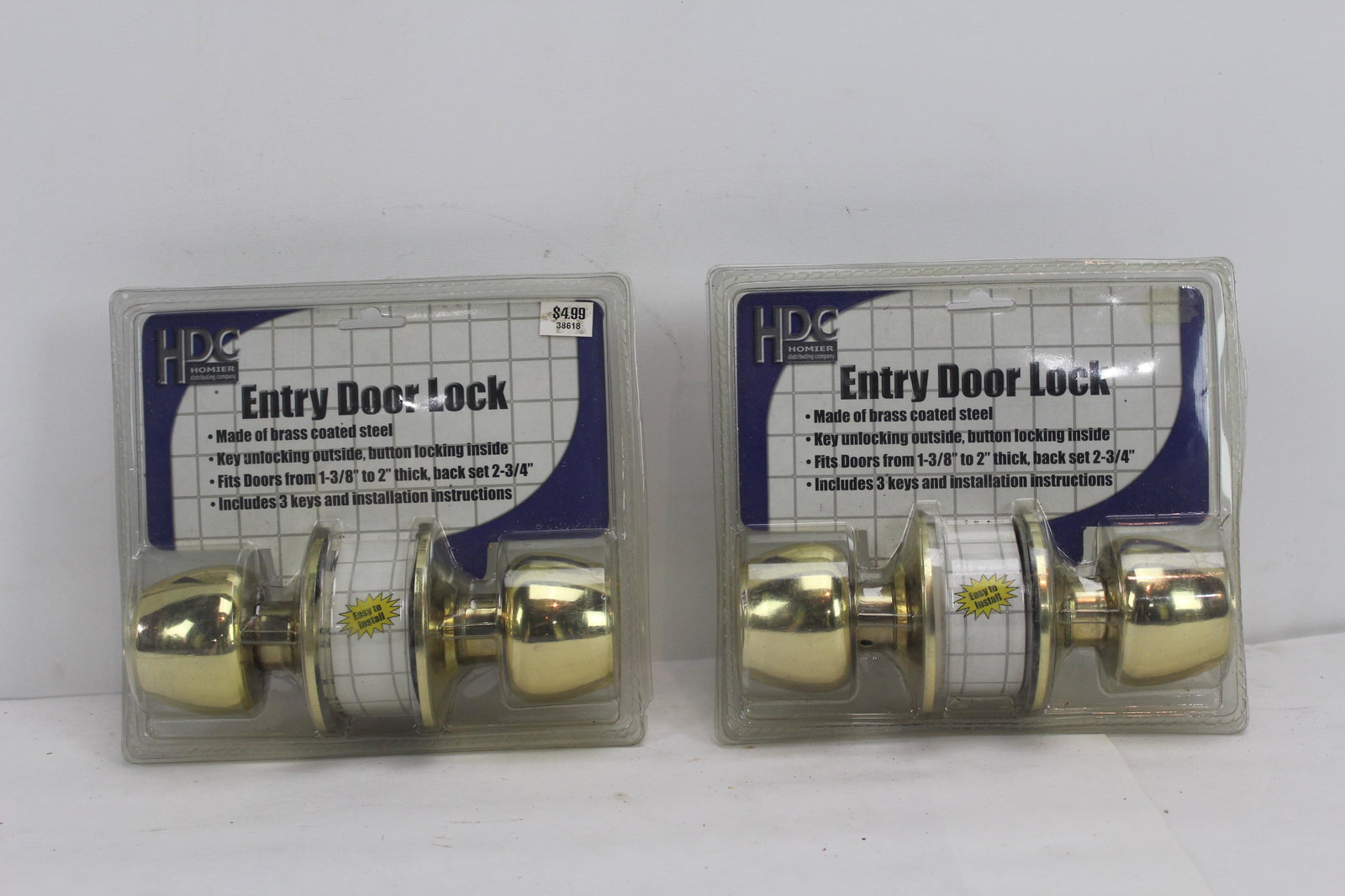Two HDC Keyed Door Locks: YES WE WILL SHIP THIS ITEM! Please read all the terms and Conditions of our auction! Please keep in mind, all items we sell are in used Condition unless otherwise stated. Expect some wear, scratches, 