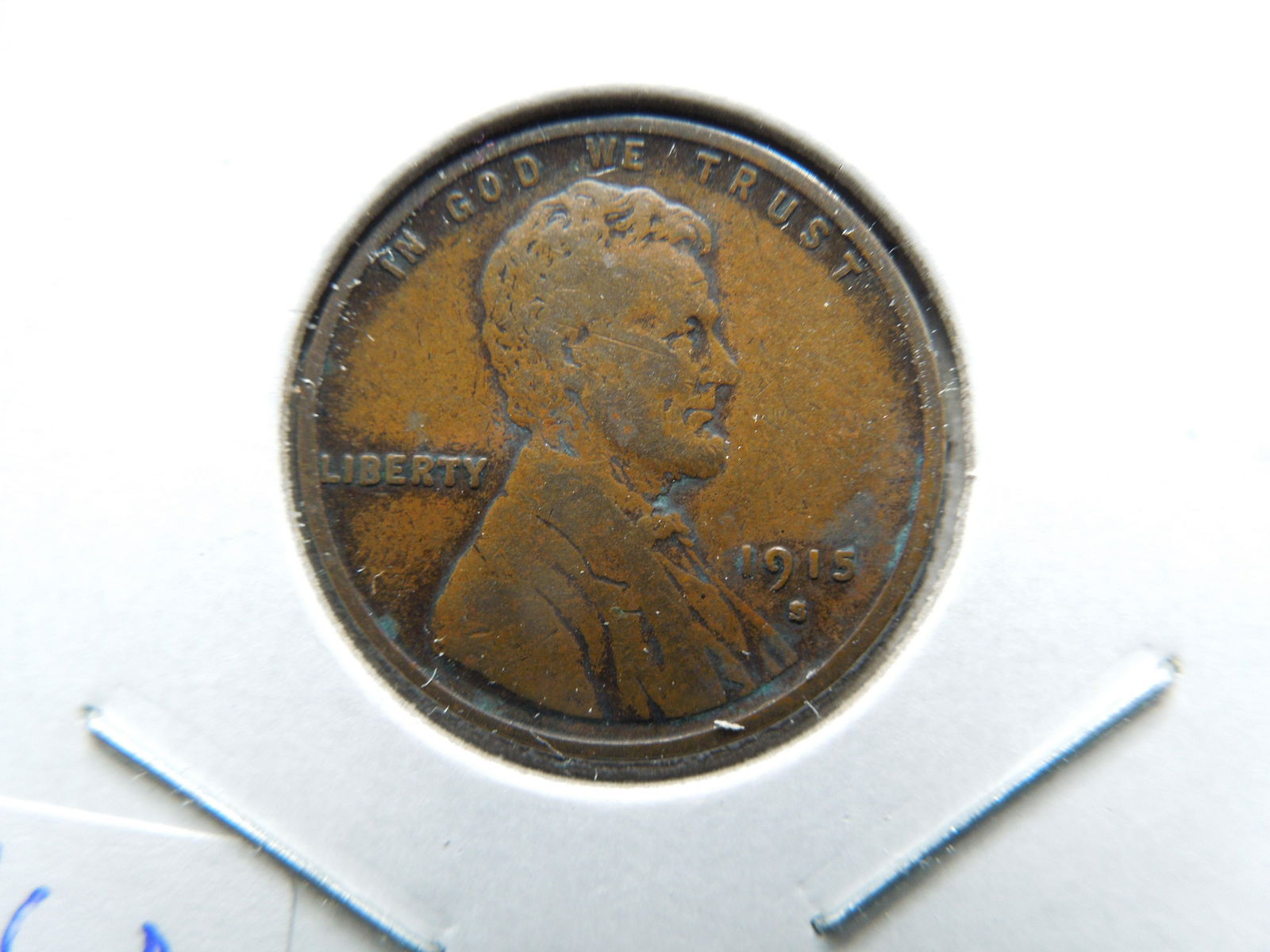 1915-S Lincoln Cent.  Semi-Key.  VF (1 of 3)