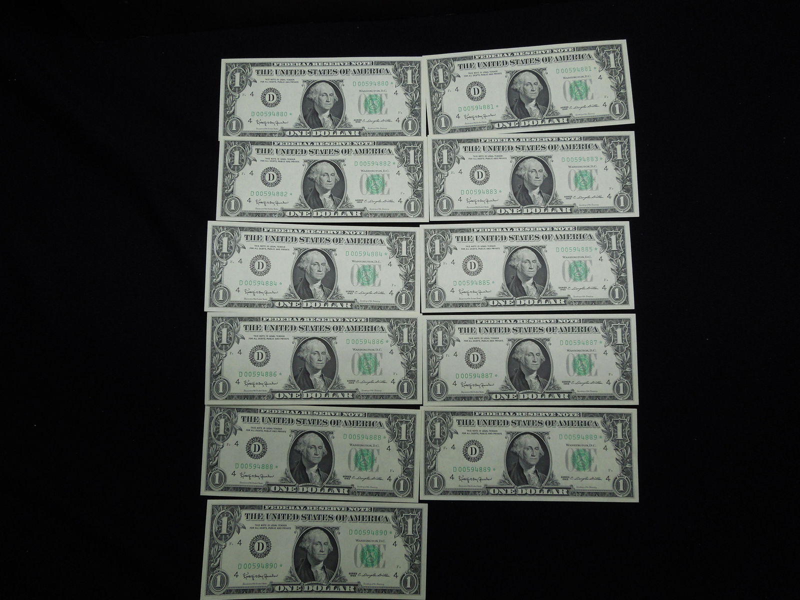 (11) 1963 $1 Federal Reserve Notes.  STAR Replacement (1 of 8)