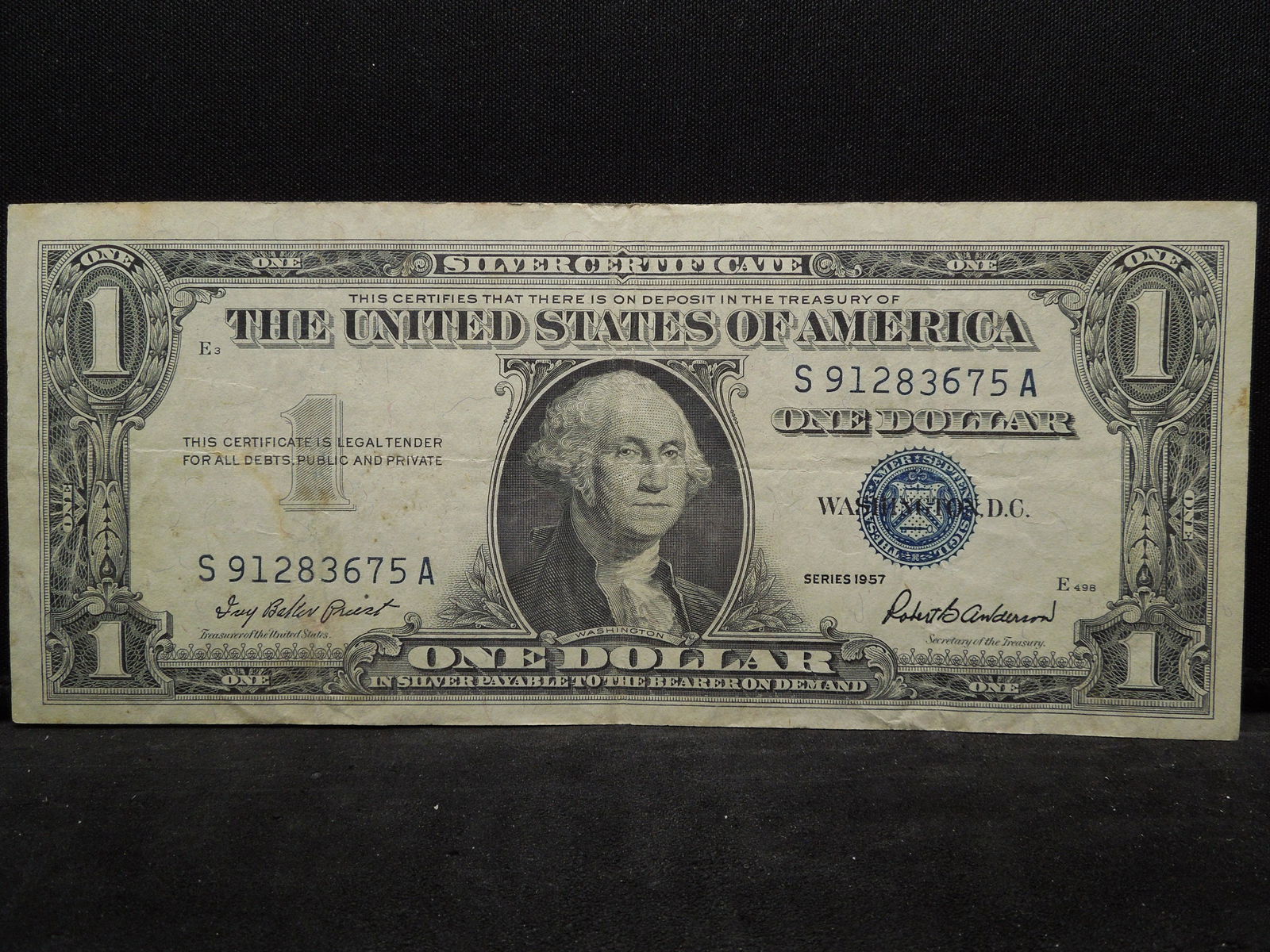 1957 One Dollar Silver Certificate (1 of 3)