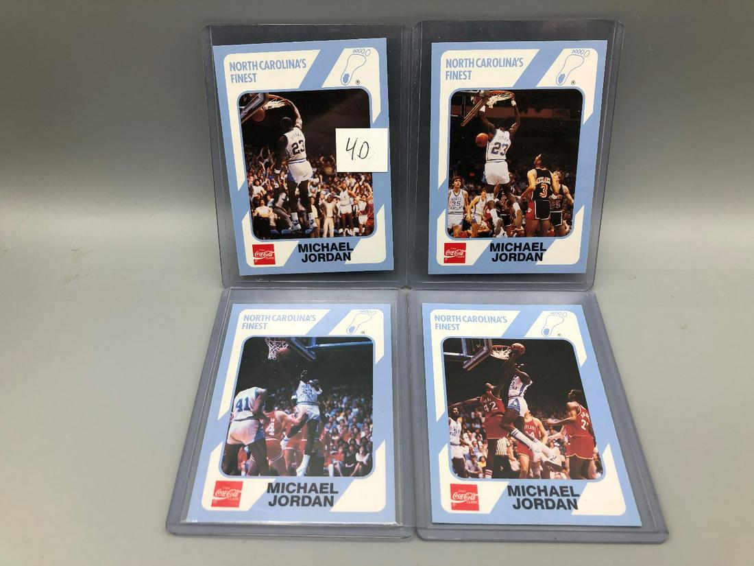 For Auction: Lot of 4 Michael Jordan North Carolina First Edition (#0004D) on Jun 20, 2020 | Richard L. Edwards Auctioneering in OH