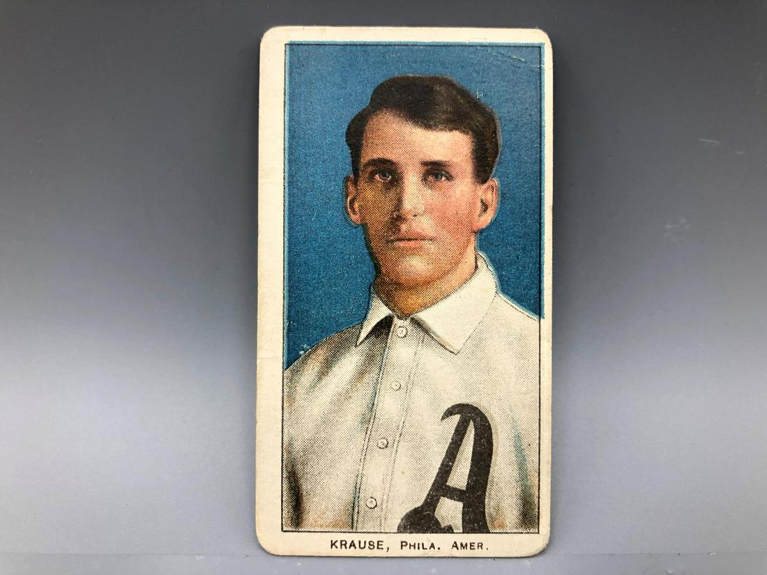 1909 T206 Harry Krause Portrait - Sweet Caporal Back (1 of 2)