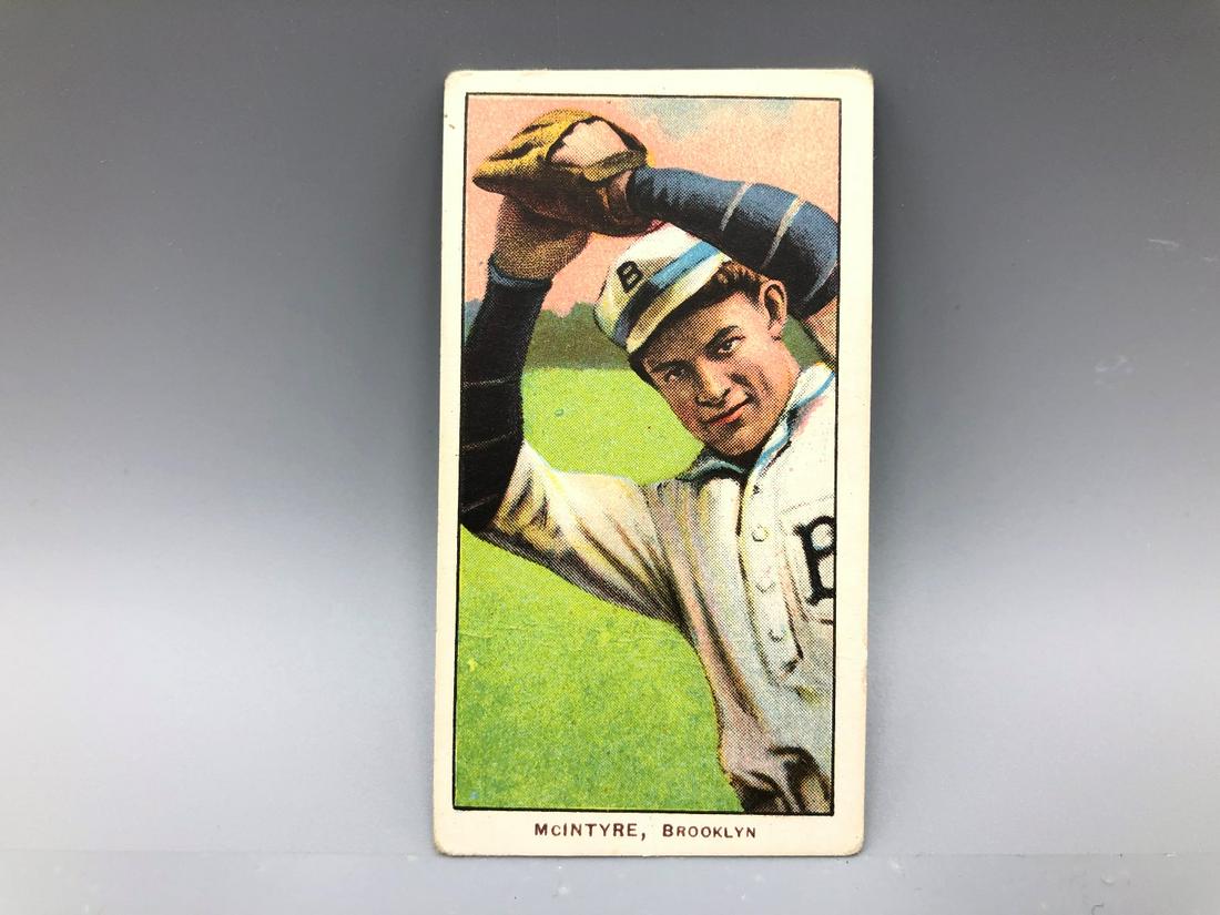 1909 T206 Harry McIntyre Piedmont Back (1 of 2)