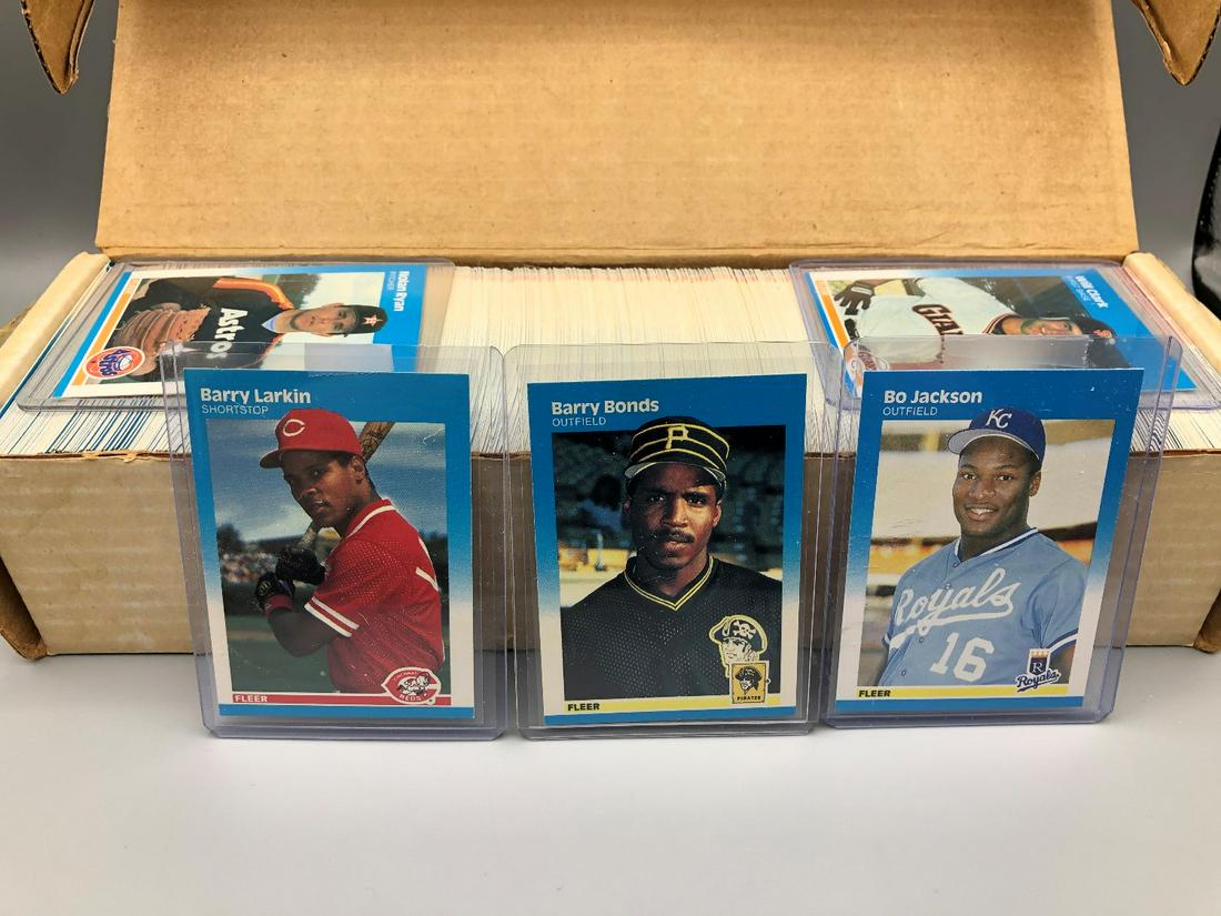 1987 Fleer Baseball Set - Barry Bonds, Bo Jackson, (1 of 1)