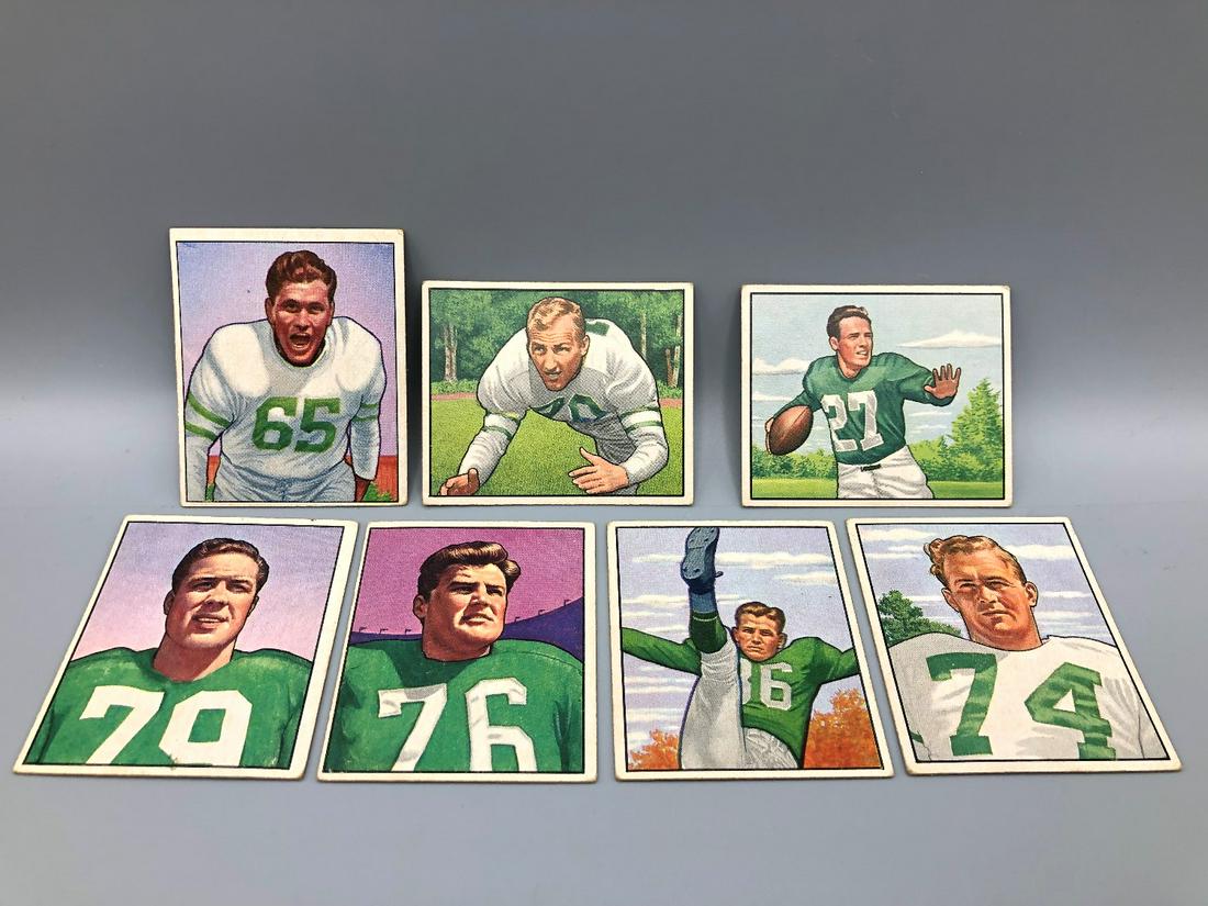 1950 Bowman Football Lot of 7 Philadelphia Eagles - (1 of 2)