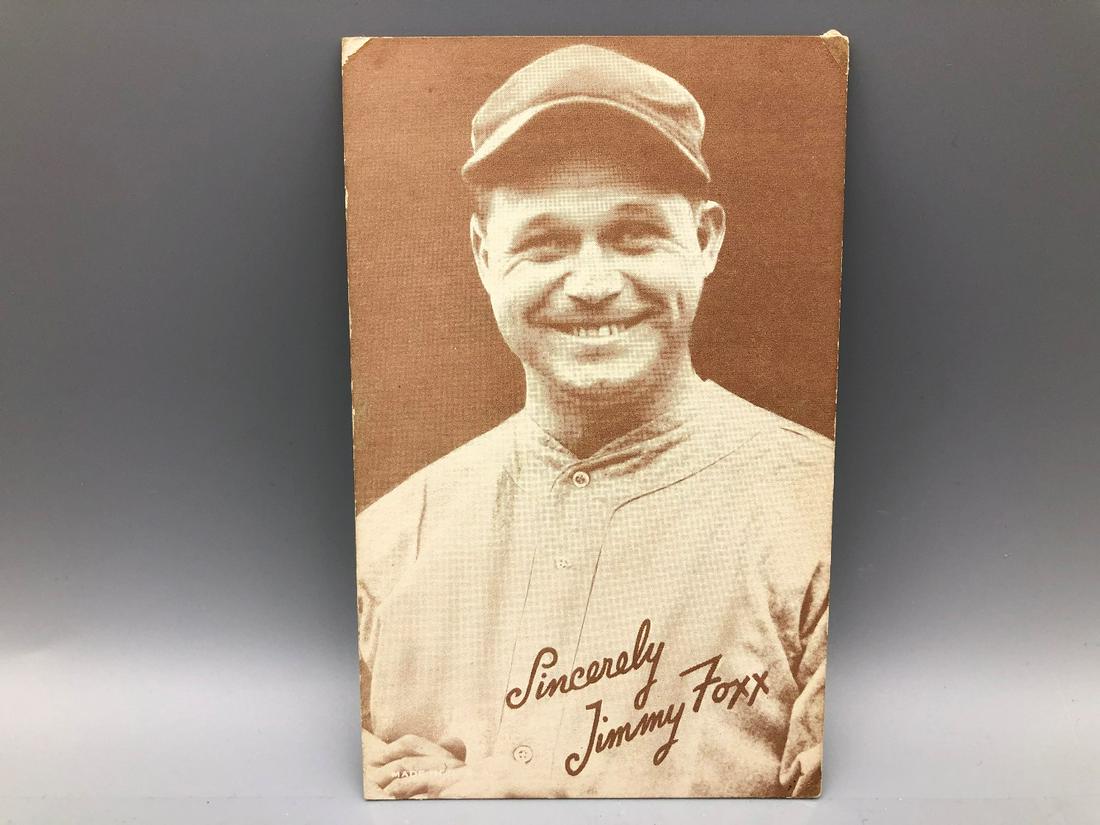 1939-46 Jimmy Foxx Salutation Exhibit Supply HOF (1 of 2)