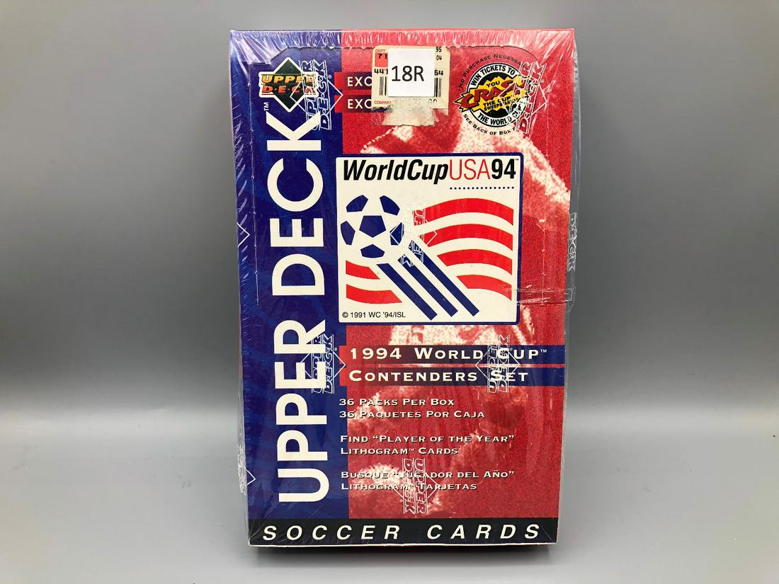 1994 Upper Deck World Cup Contenders Soccer Unopened: 1994 Upper Deck World Cup Contenders Soccer Unopened Wax Box