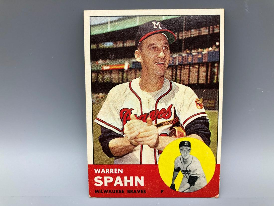 1963 Topps Warren Spahn #320 HOF (1 of 2)