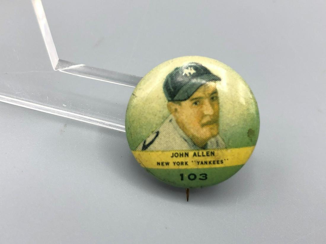 1932 Orbit Gum Pin John Allen Scarce (1 of 2)
