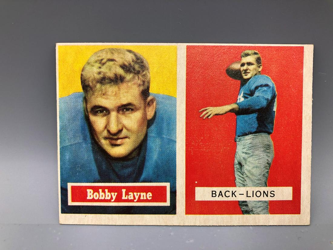 1957 Topps Bobby Layne #32 HOF (1 of 2)