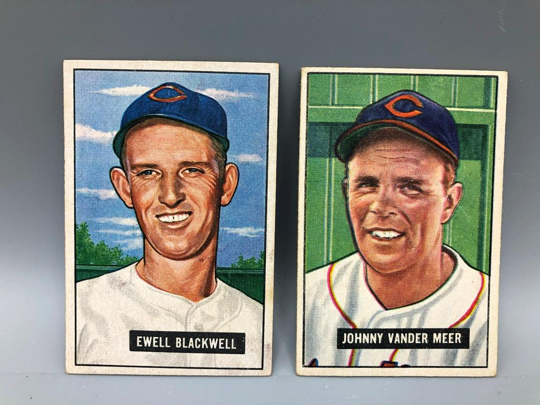 1951 Bowman Ewell Blackwell #24 & Johnny Vander Meer (1 of 2)