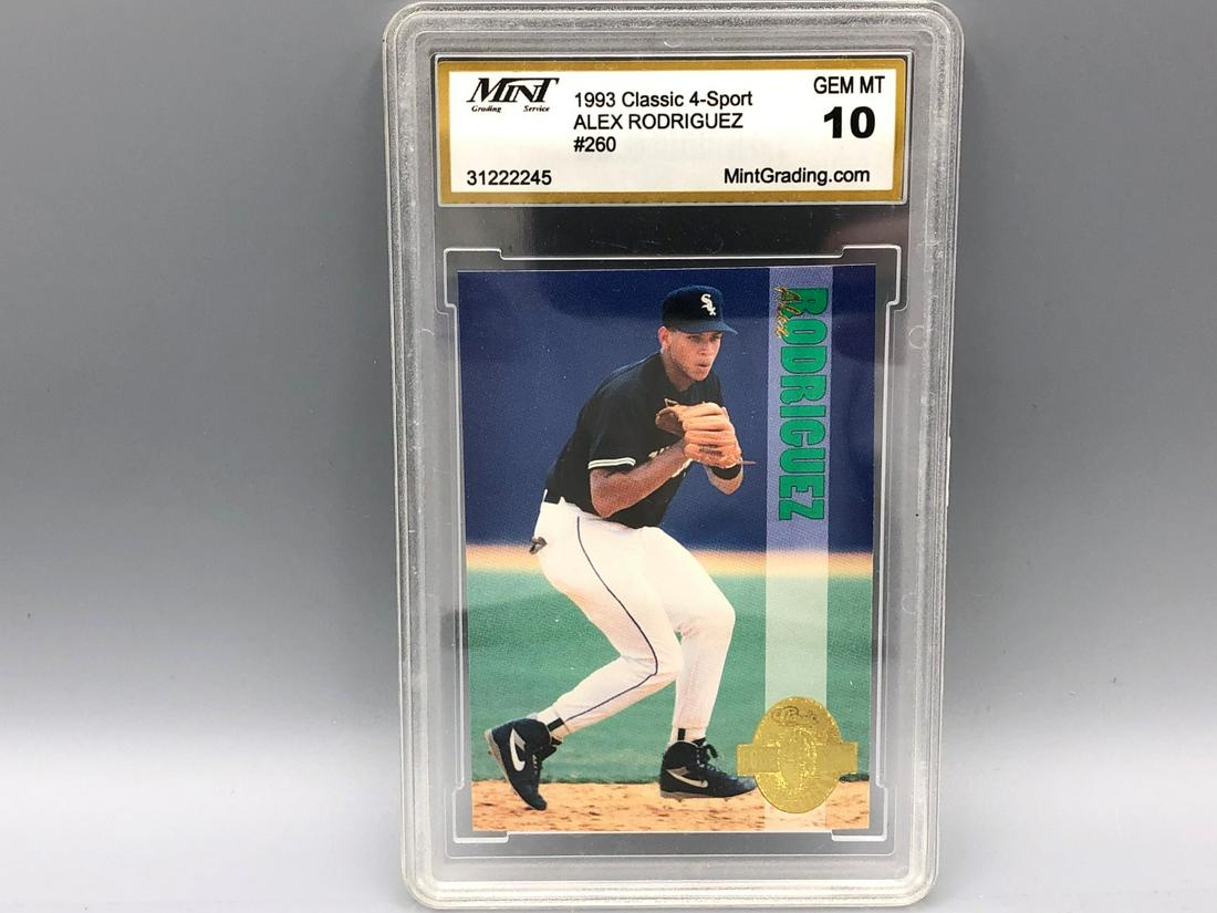 1993 Classic 4 Sport Alex Rodriguez RC Graded a 10 by (1 of 2)