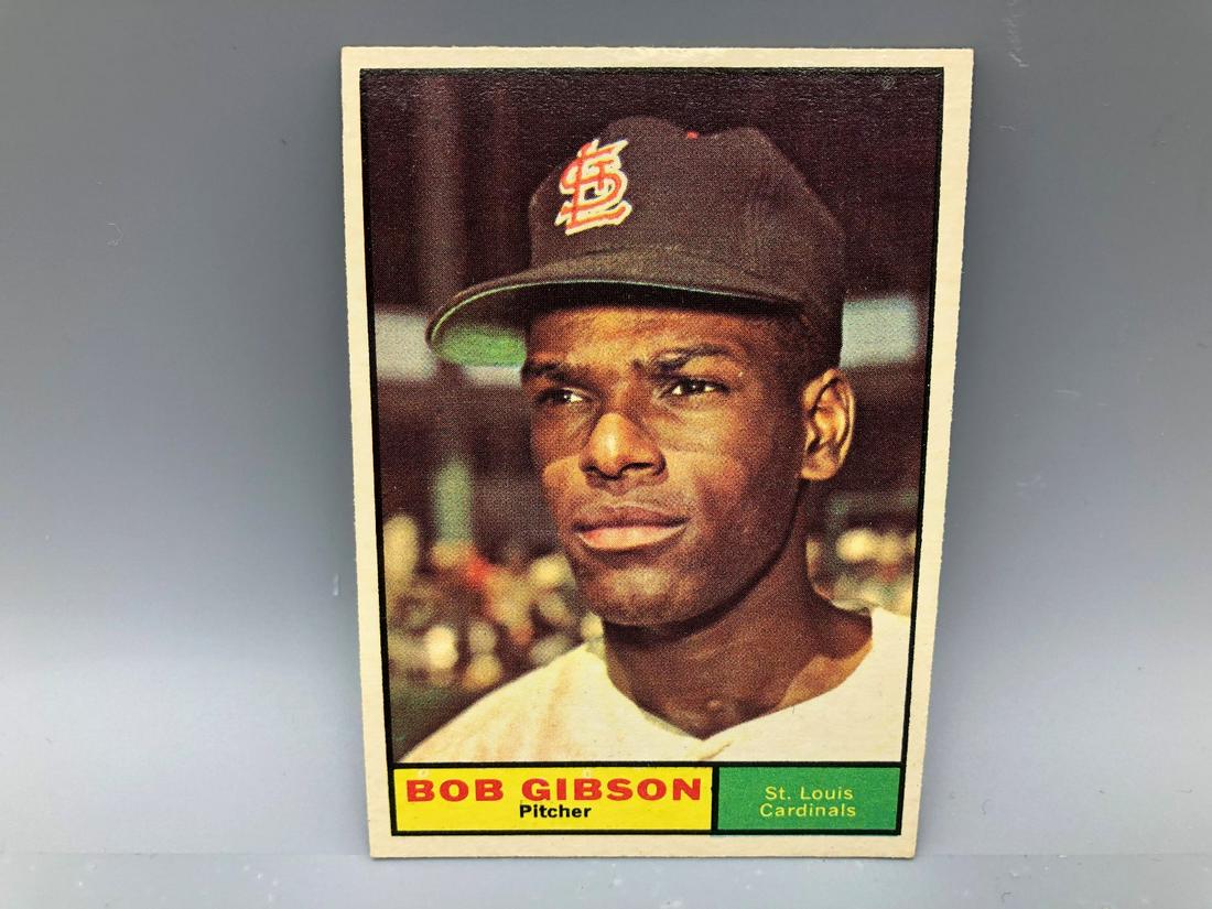 1961 Topps Bob Gibson #211 HOF: 1961 Topps Bob Gibson #211 HOF