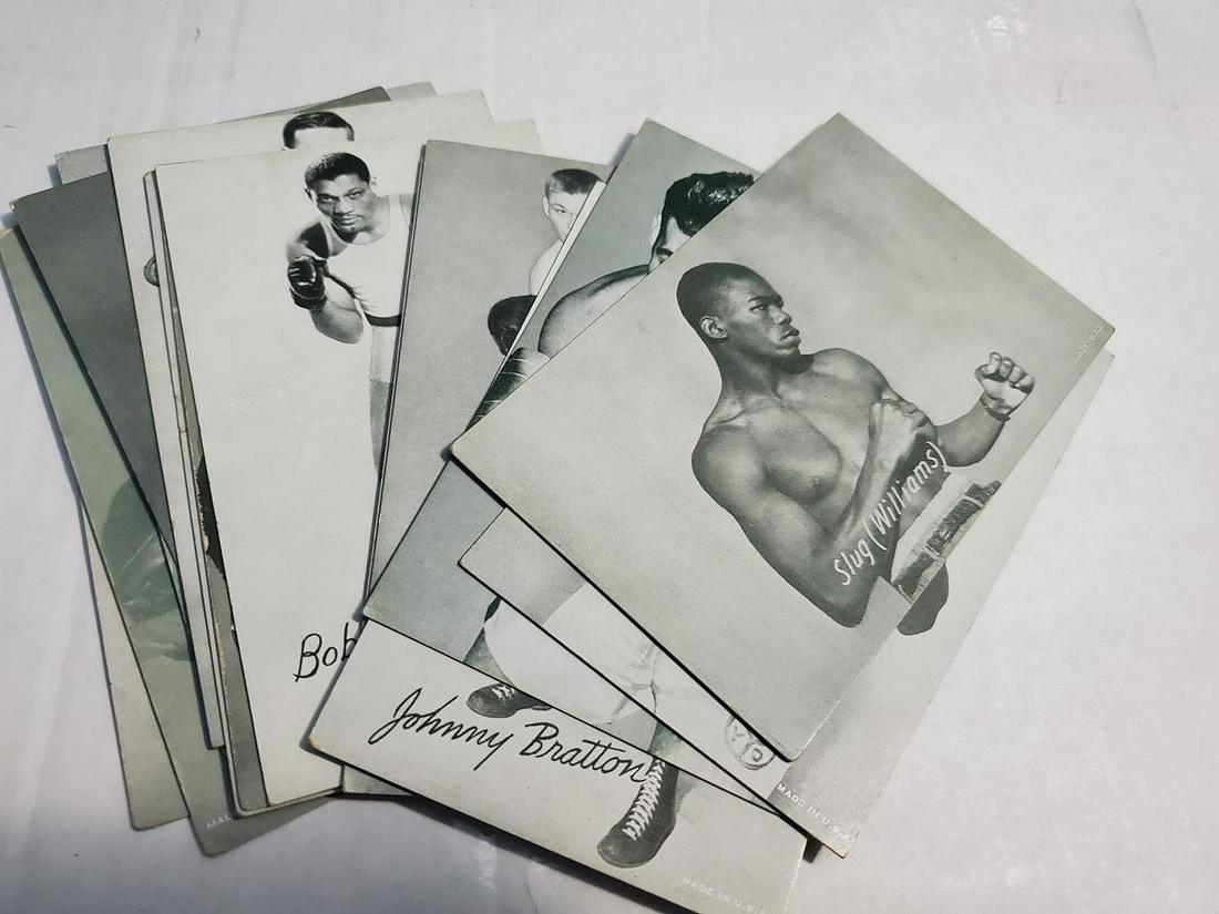 Lot of (14) 194-66 Exhibit Boxing Cards - Varying (1 of 6)