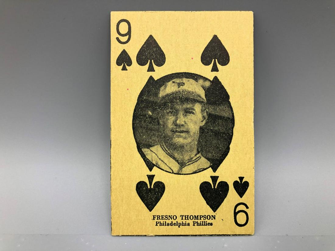 1927 W560 Strip Card Fresno Thompson - 9 of Spades (1 of 2)