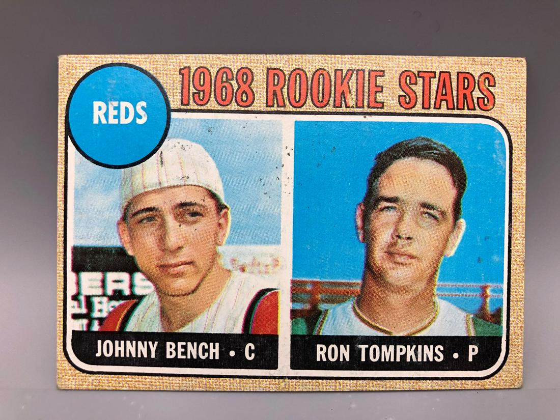 1968 Topps Johnny Bench Rookie Card #247 - "tne" typo (1 of 3)