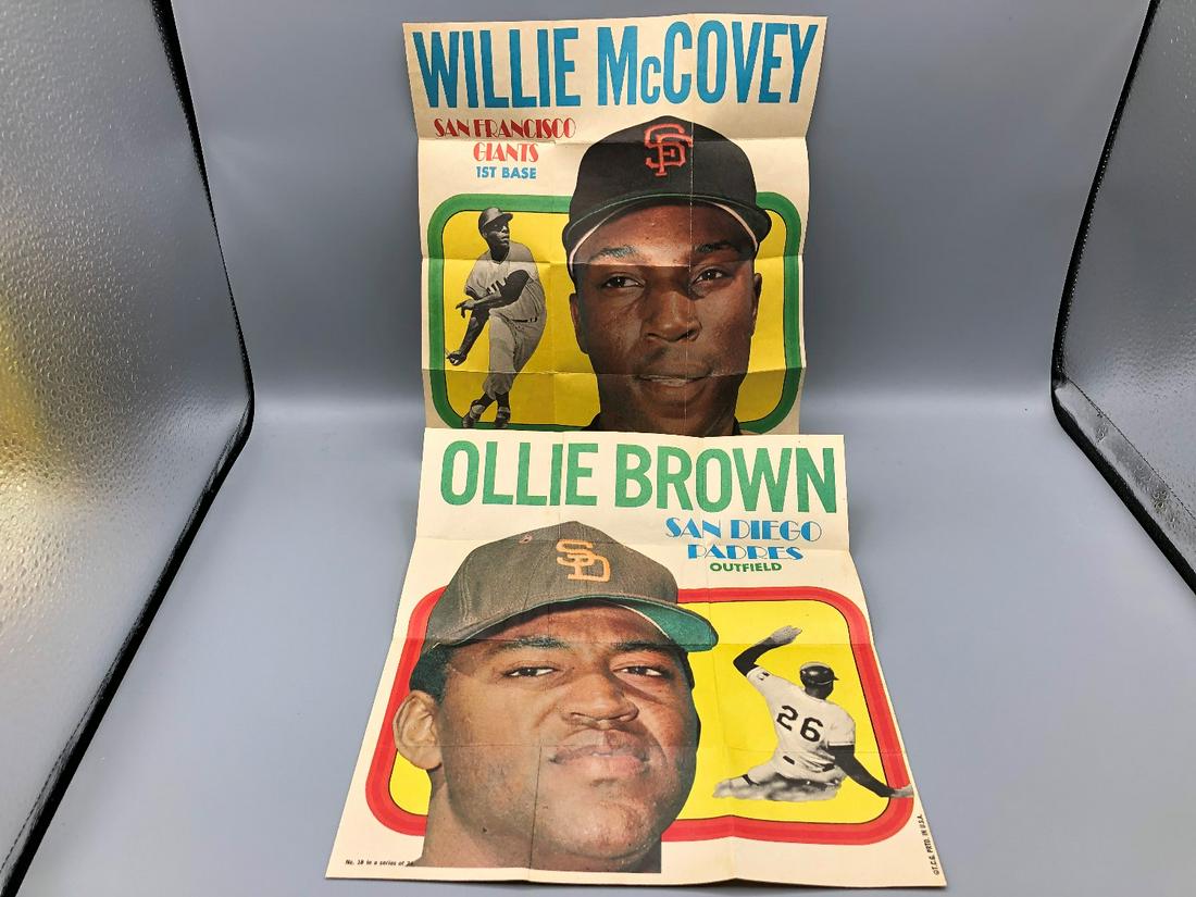 1970 Topps Posters Willie McCovey & Ollie Brown (1 of 1)