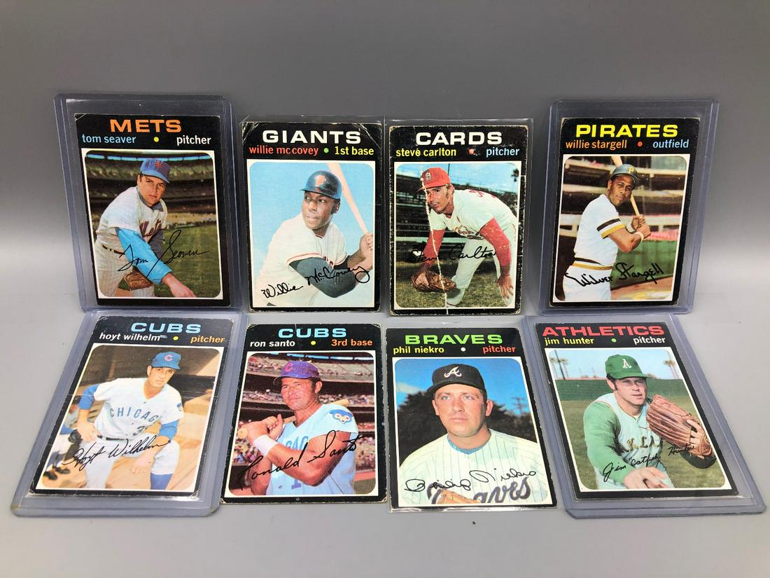 Lot of 1971 Topps Baseball Stars - Tom Seaver, Steve (1 of 2)