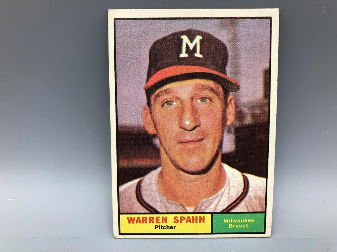 1961 Topps Warren Spahn #200 HOF (1 of 2)