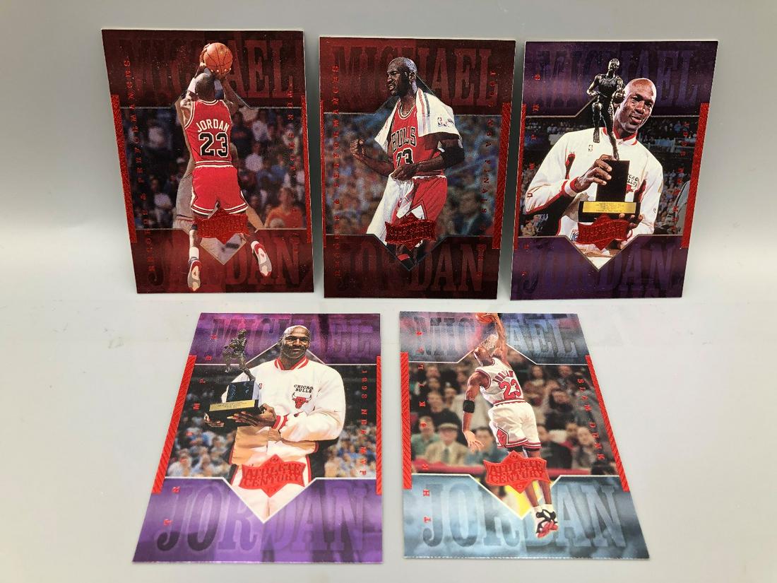 1999 Upper Deck Michael Jordan Lot of 5 Cards (1 of 2)