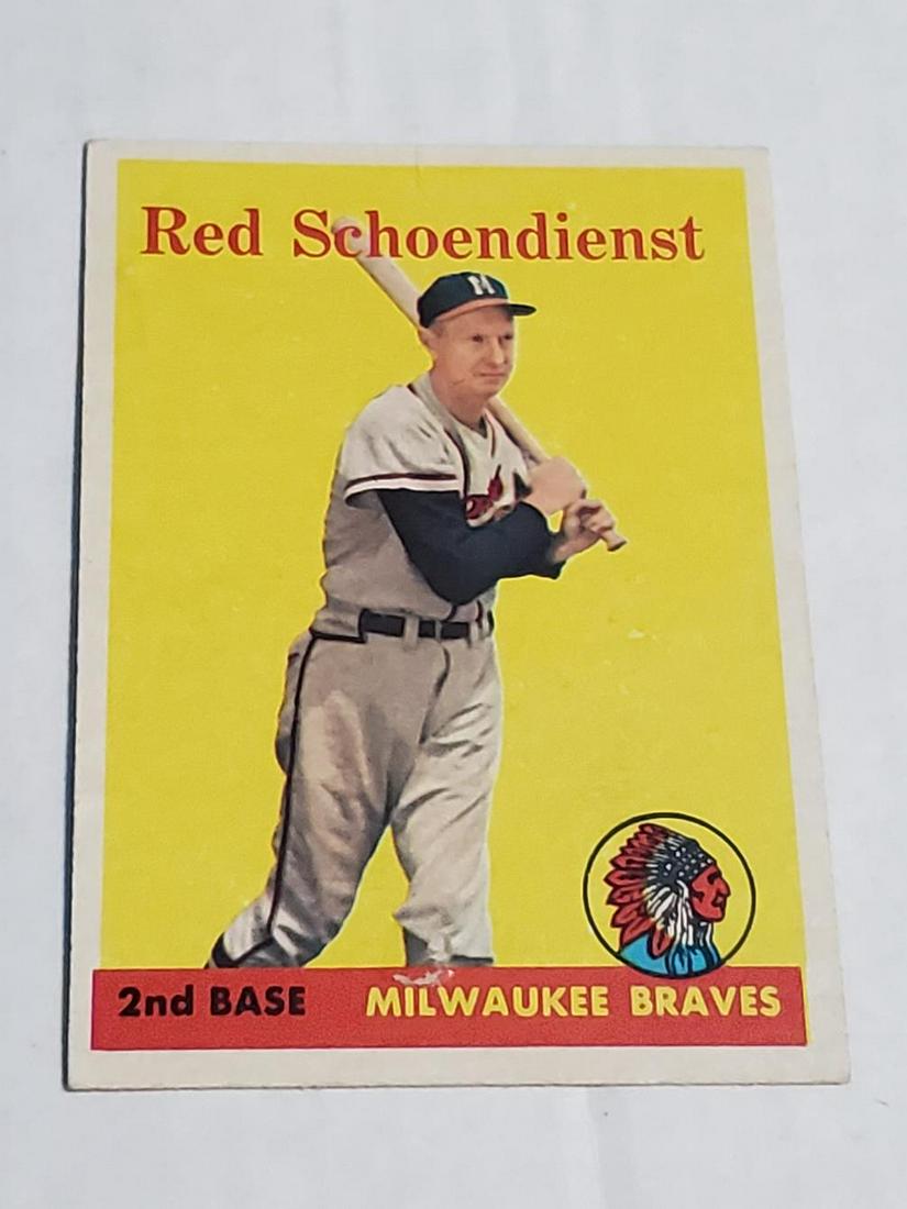 1958 Topps Baseball #190 Red Schoendienst (1 of 2)