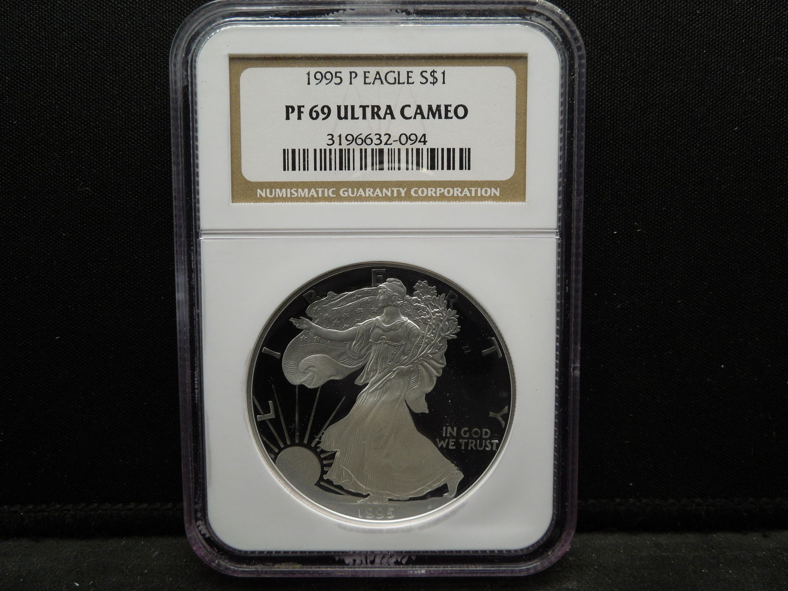1995 Silver Proof American Eagle NGC PF69 Ultra Cameo (1 of 4)