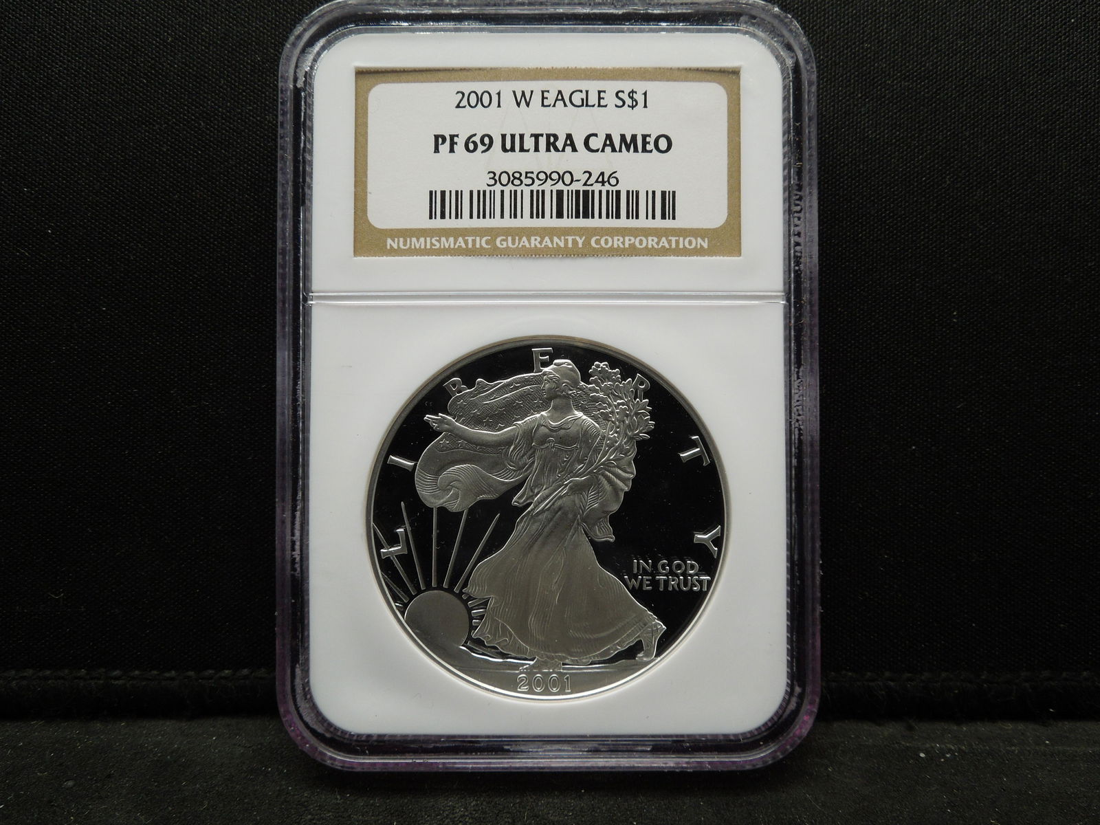 2001 W Silver Proof American Eagle NGC PF69 Ultra Cameo (1 of 4)