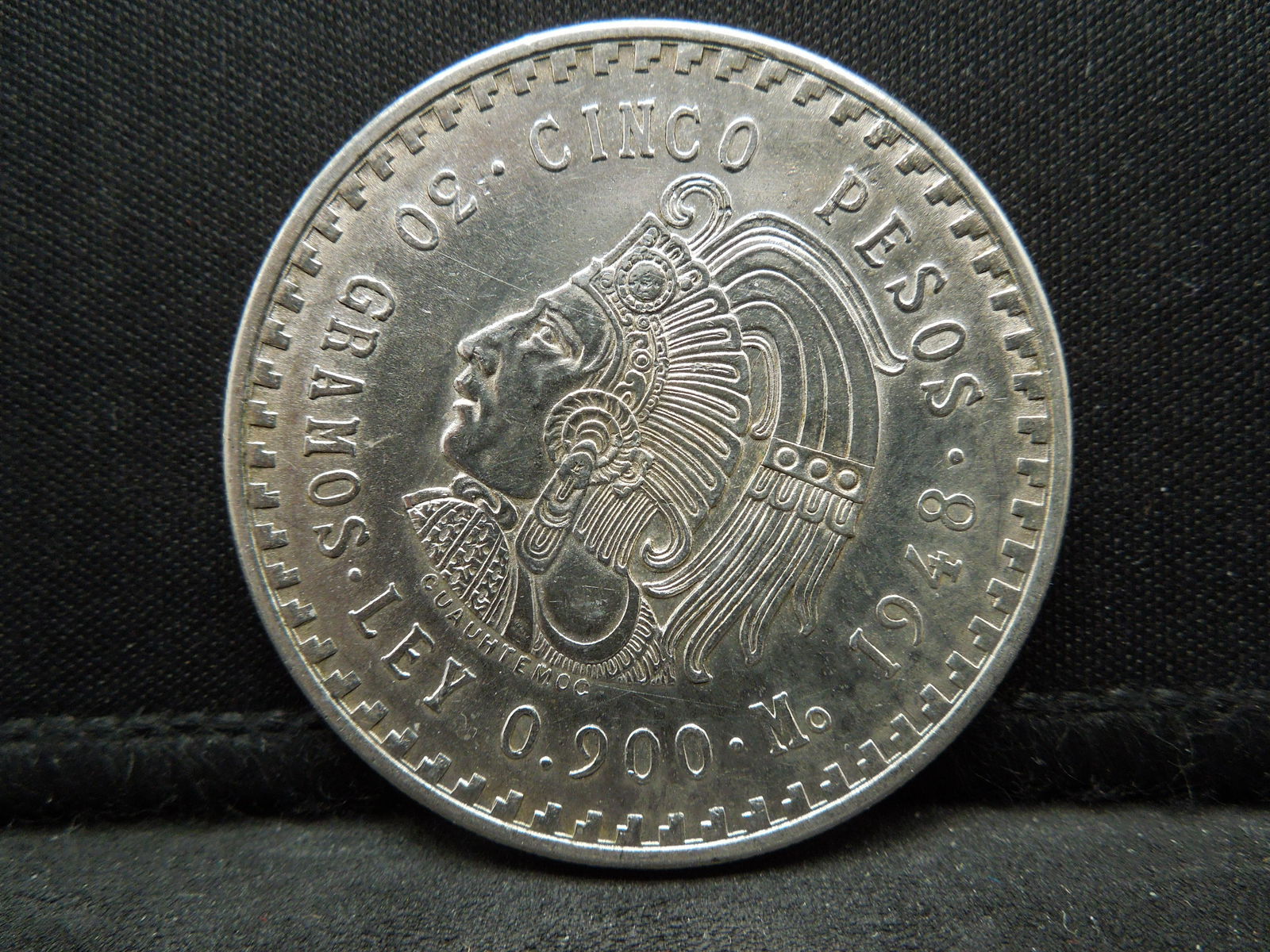 1948 Mexico Silver Cinco Pesos (1 of 2)