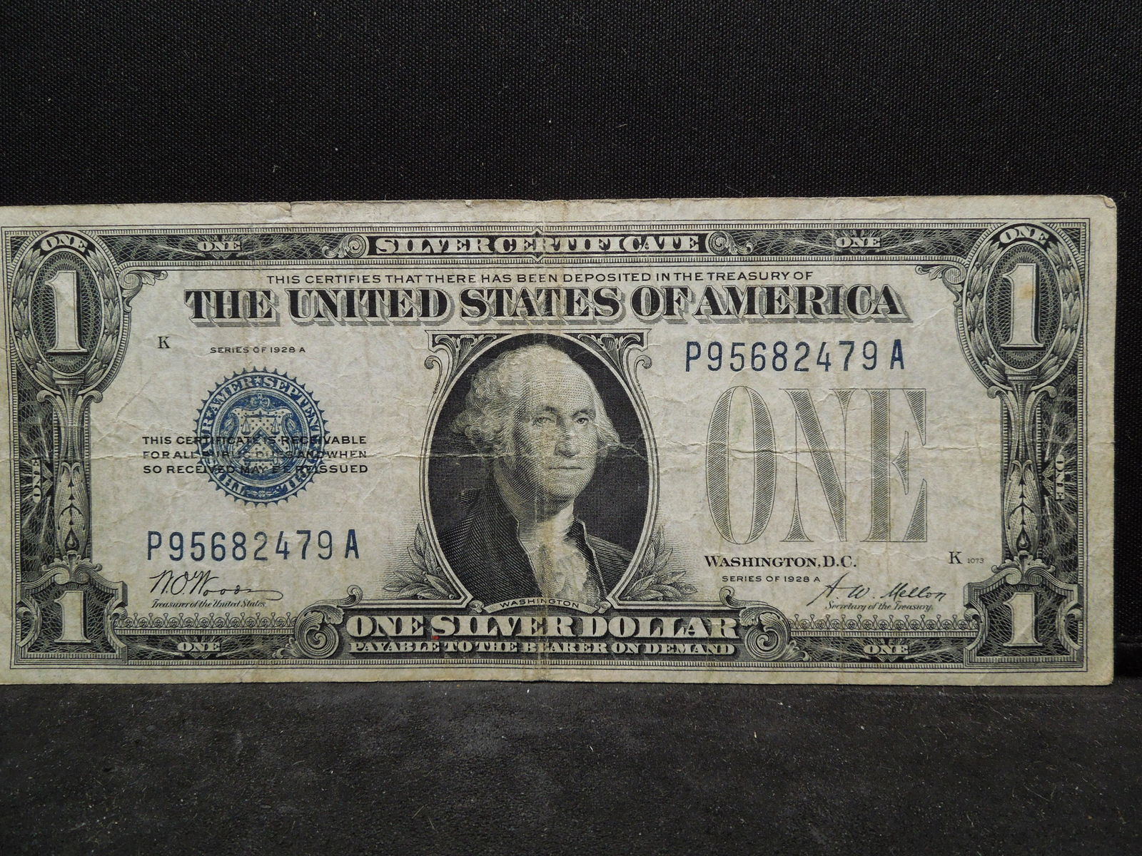 1928 $1.00 Silver Certificate Funnyback (1 of 3)