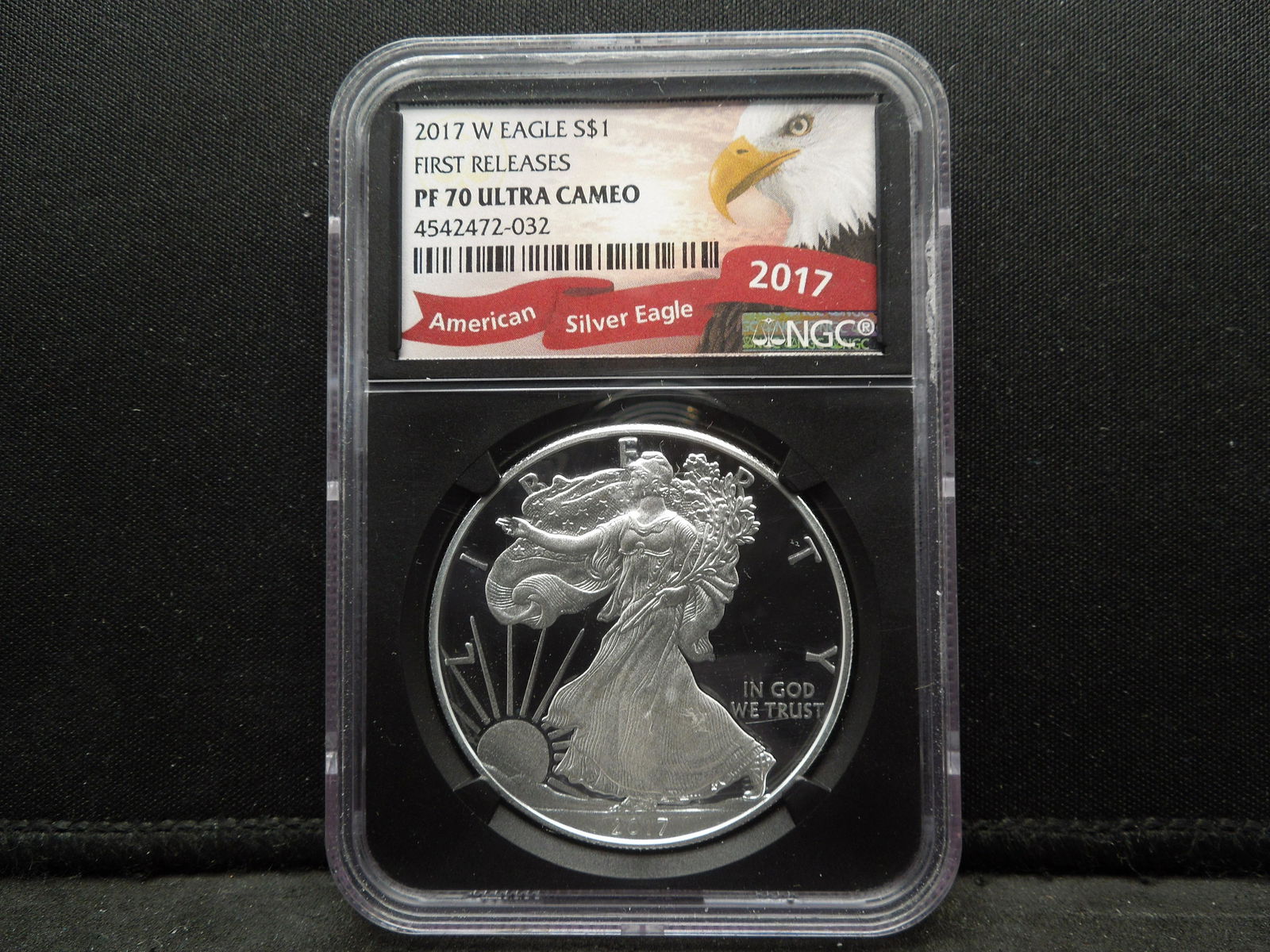 2017 W Silver American Eagle NGC PF70 Ultra Cameo (1 of 4)
