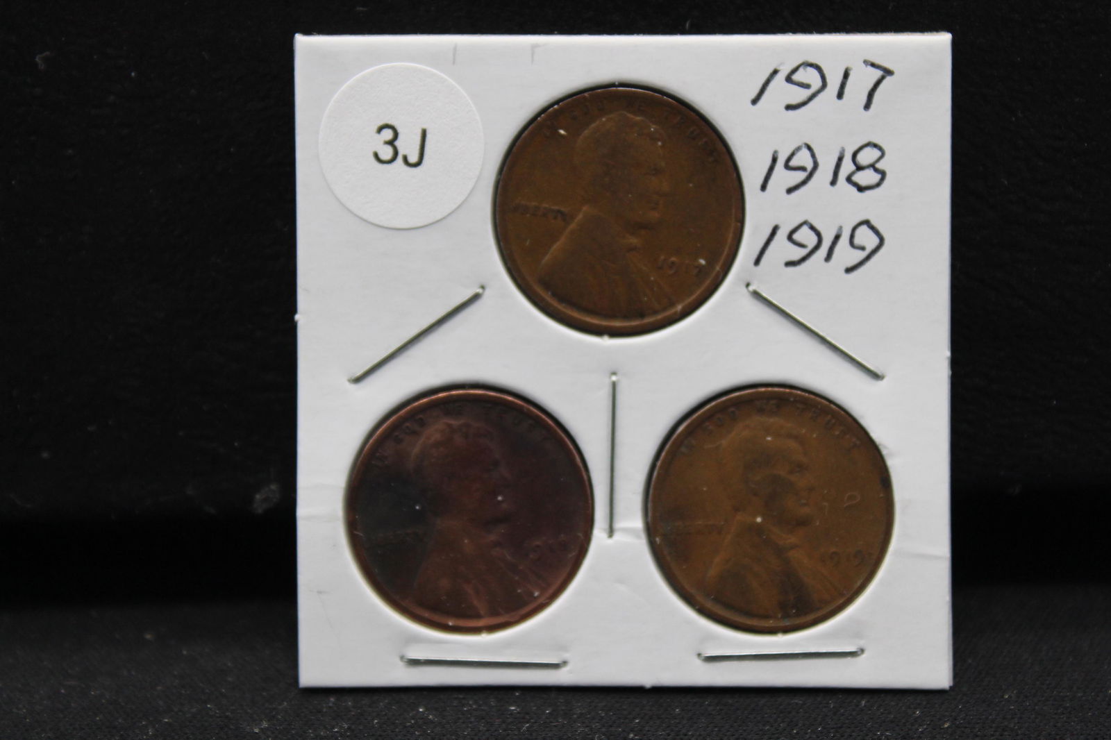 1917, 18, 19 Lincoln Wheat Cents (1 of 2)