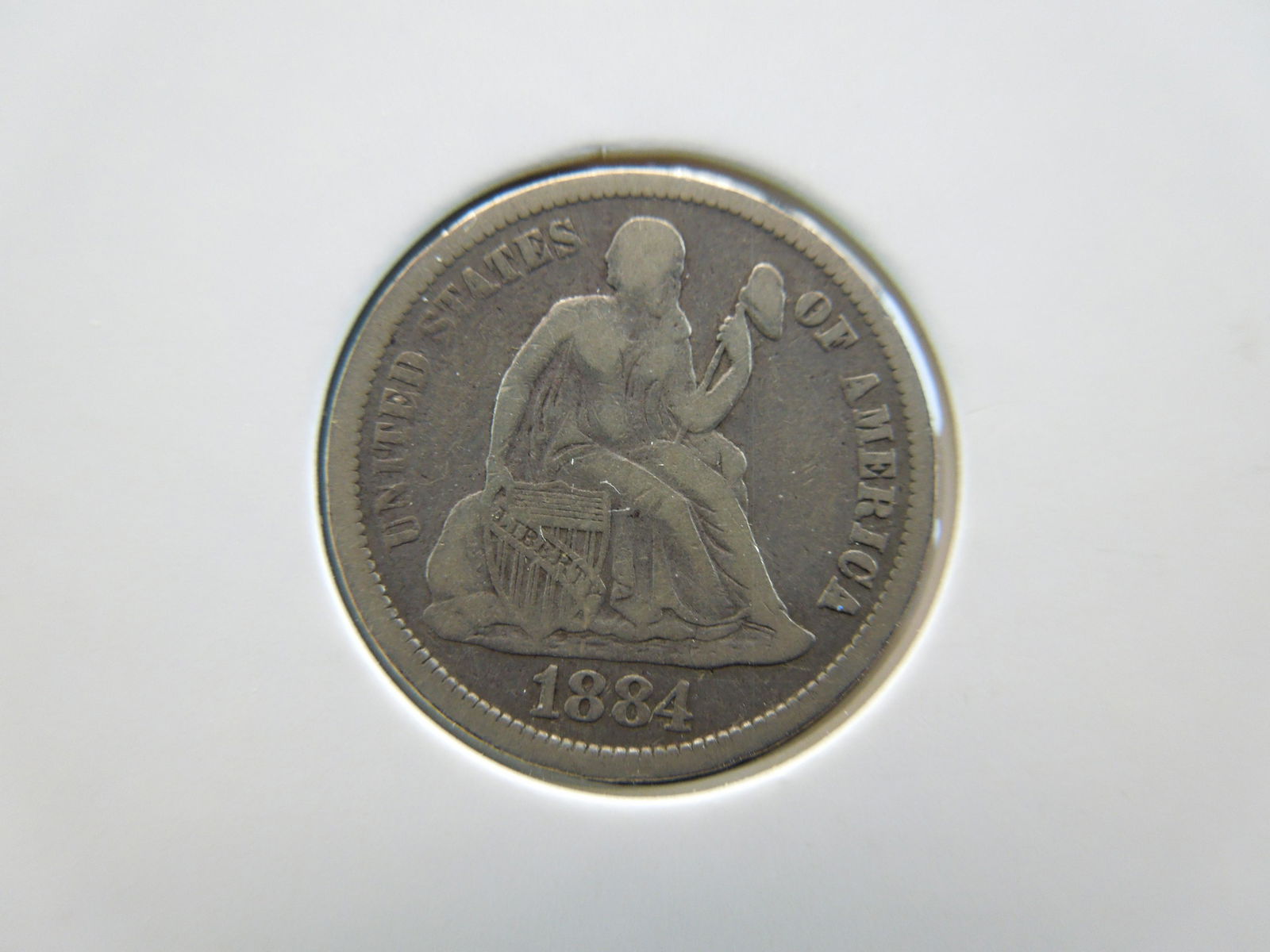 1884 Seated Liberty Dime (1 of 3)
