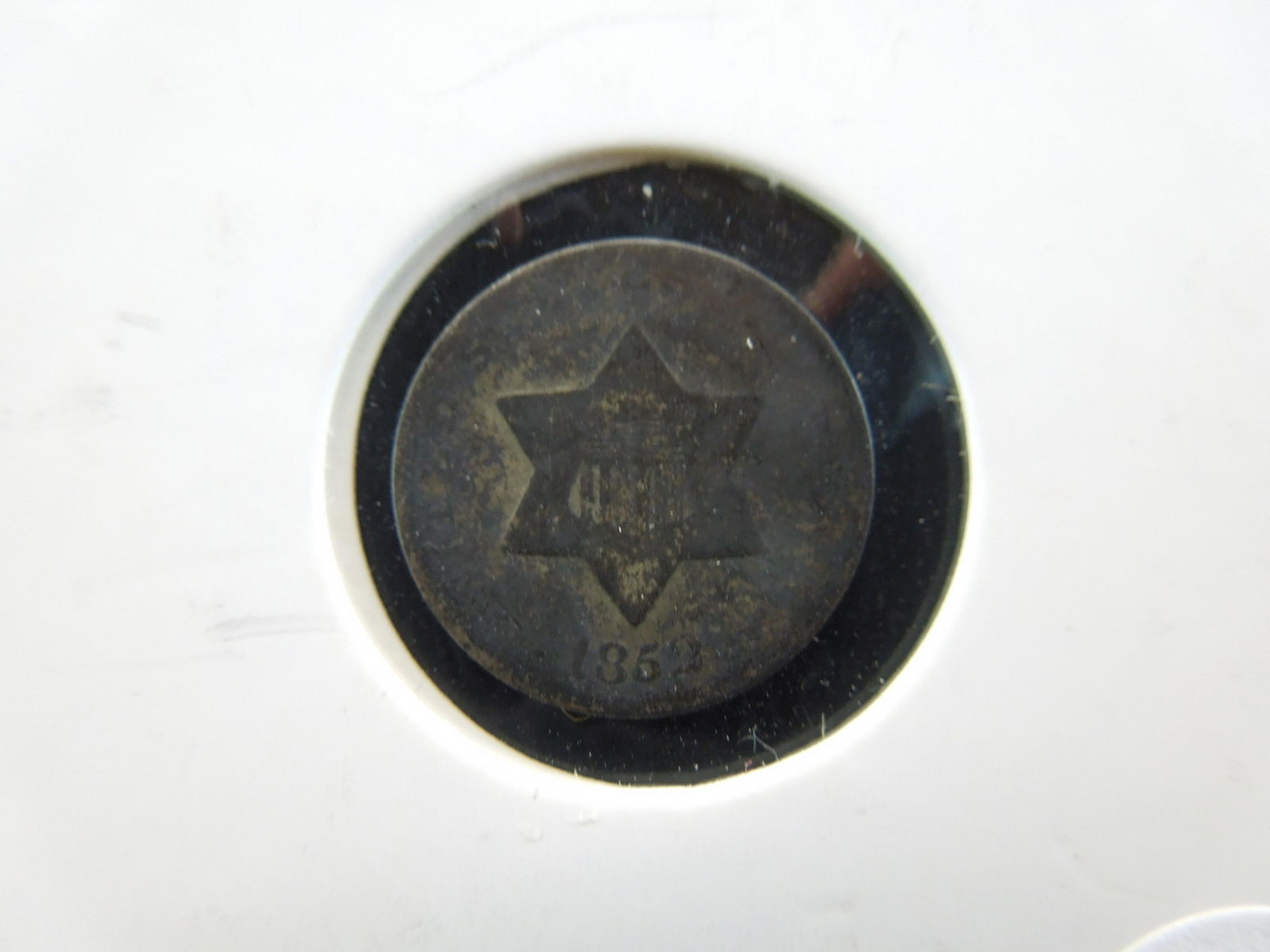 1852 Three Cent Silver (1 of 2)