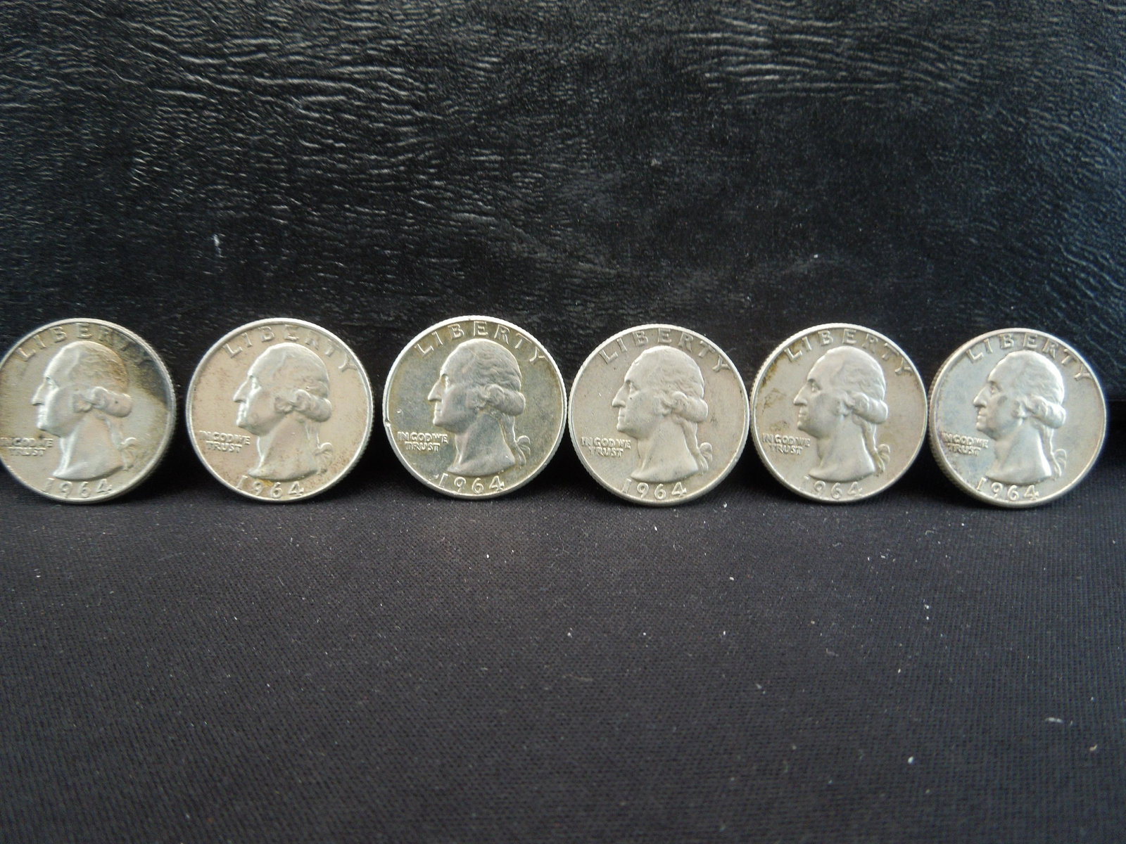 (6) 1964 Washington Quarters (1 of 5)