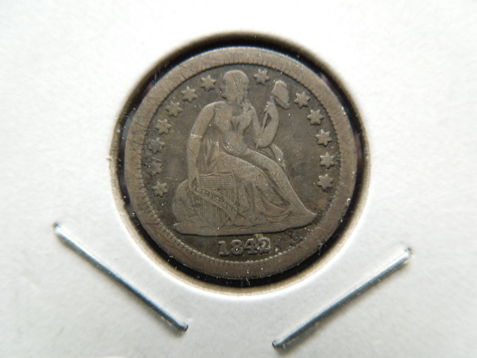 1842-O Seated Dime.  Original Fine.  All New Orleans (1 of 3)